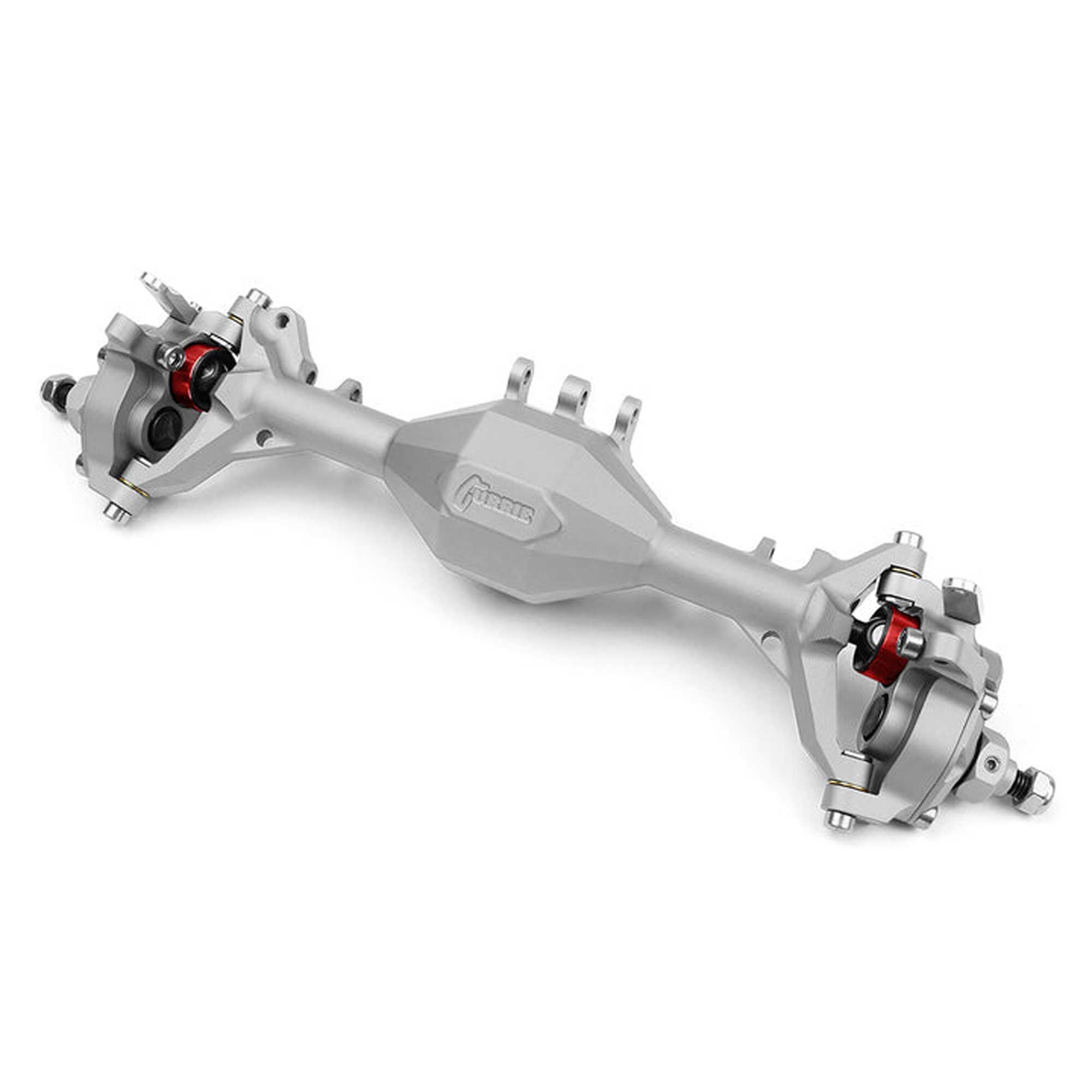Vanquish Products Currie Portal F9 Front Axle, Clear Anodized: Axial SCX10-II