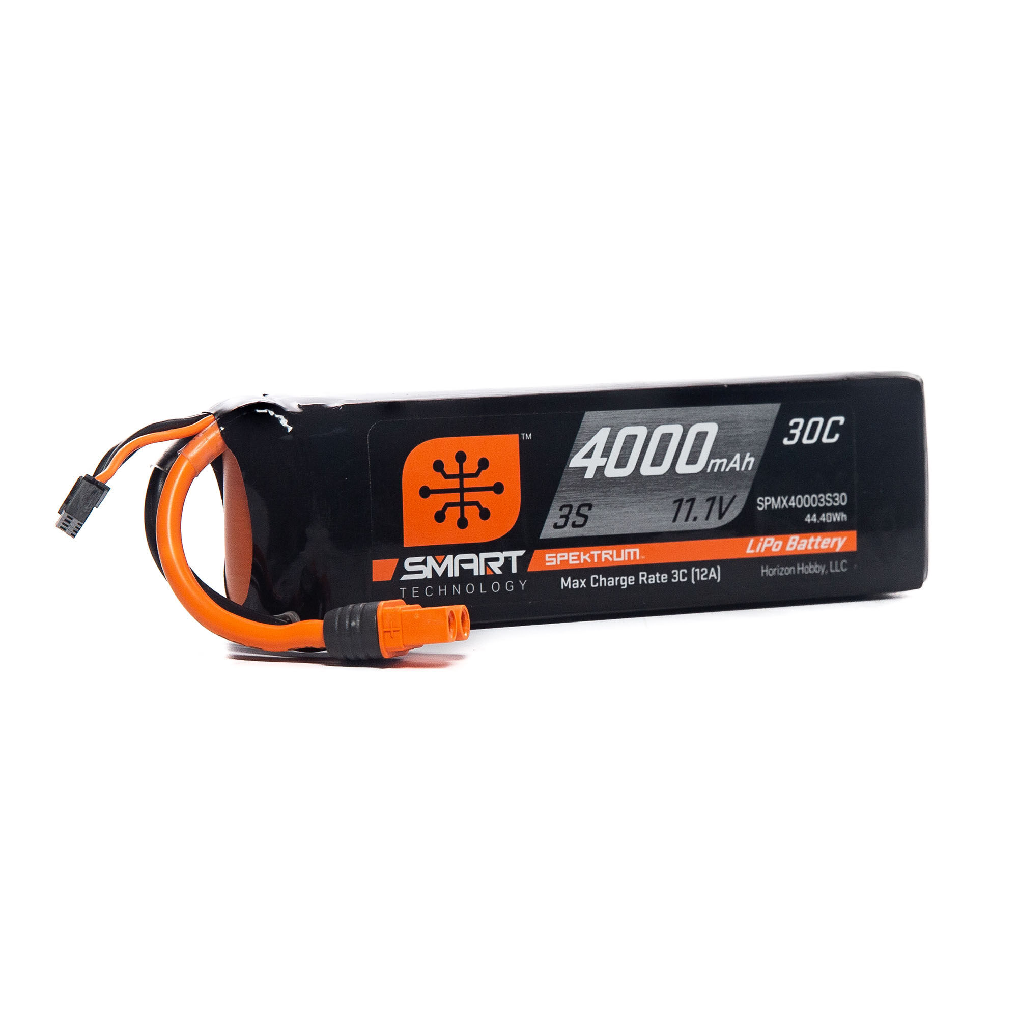 Spektrum Accessories 11.1V 4000mAh 3S 30C Smart LiPo Battery: IC3