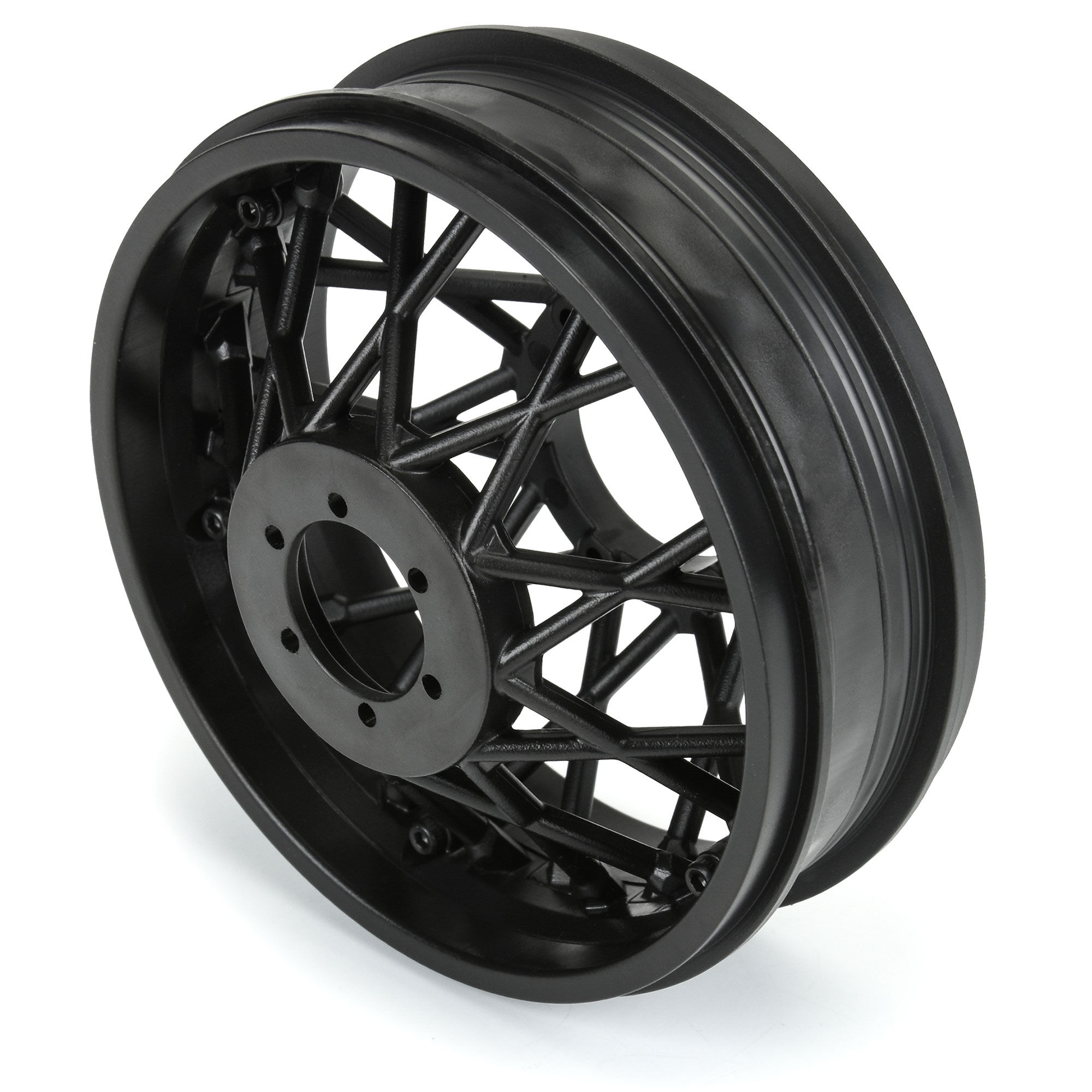 Pro-Line Racing 1/4 Supermoto Rear Wheel Black: Promoto-MX/SM