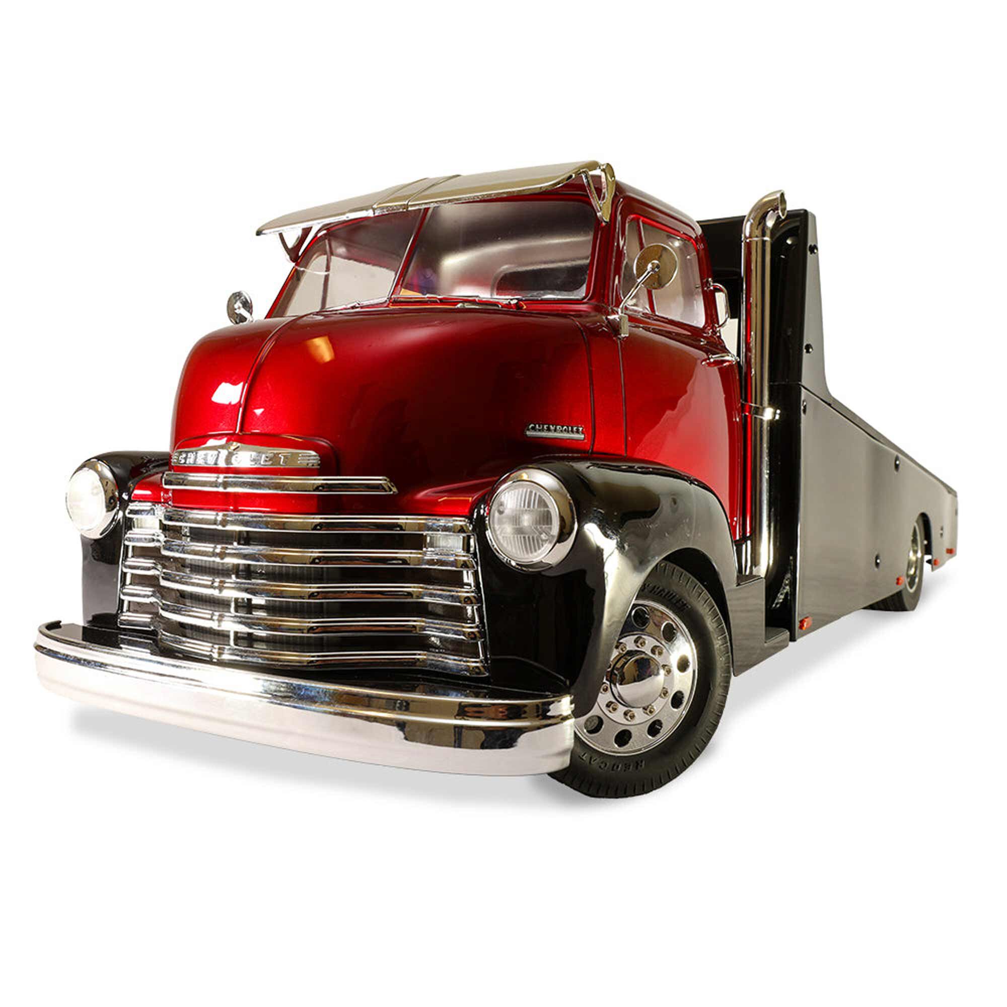 Redcat Racing 1/10 Custom 1953 Chevrolet Cab Over Engine Hauler RTR, Candy Red