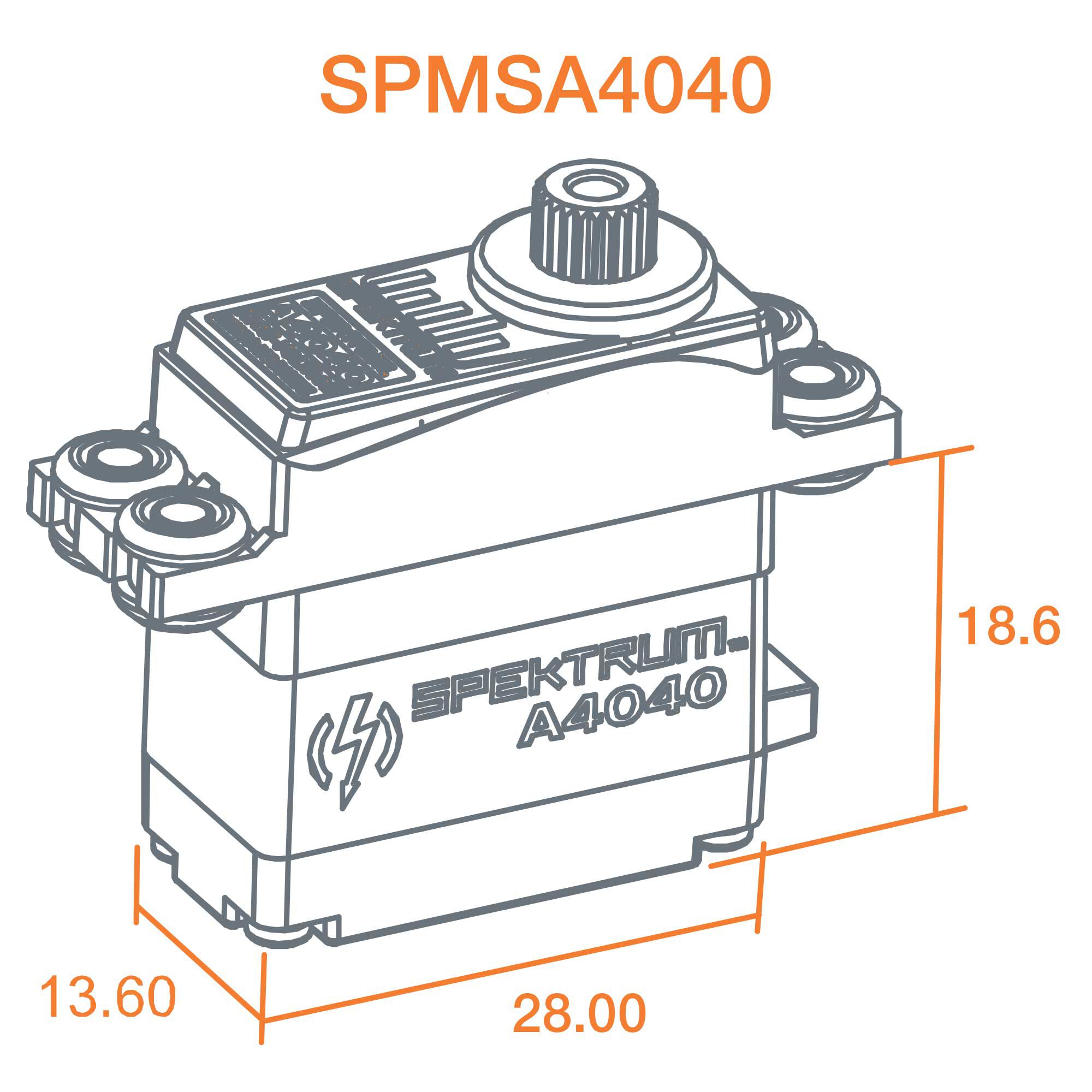 Spektrum A4040 MT/HS Micro Metal Gear HV Servo