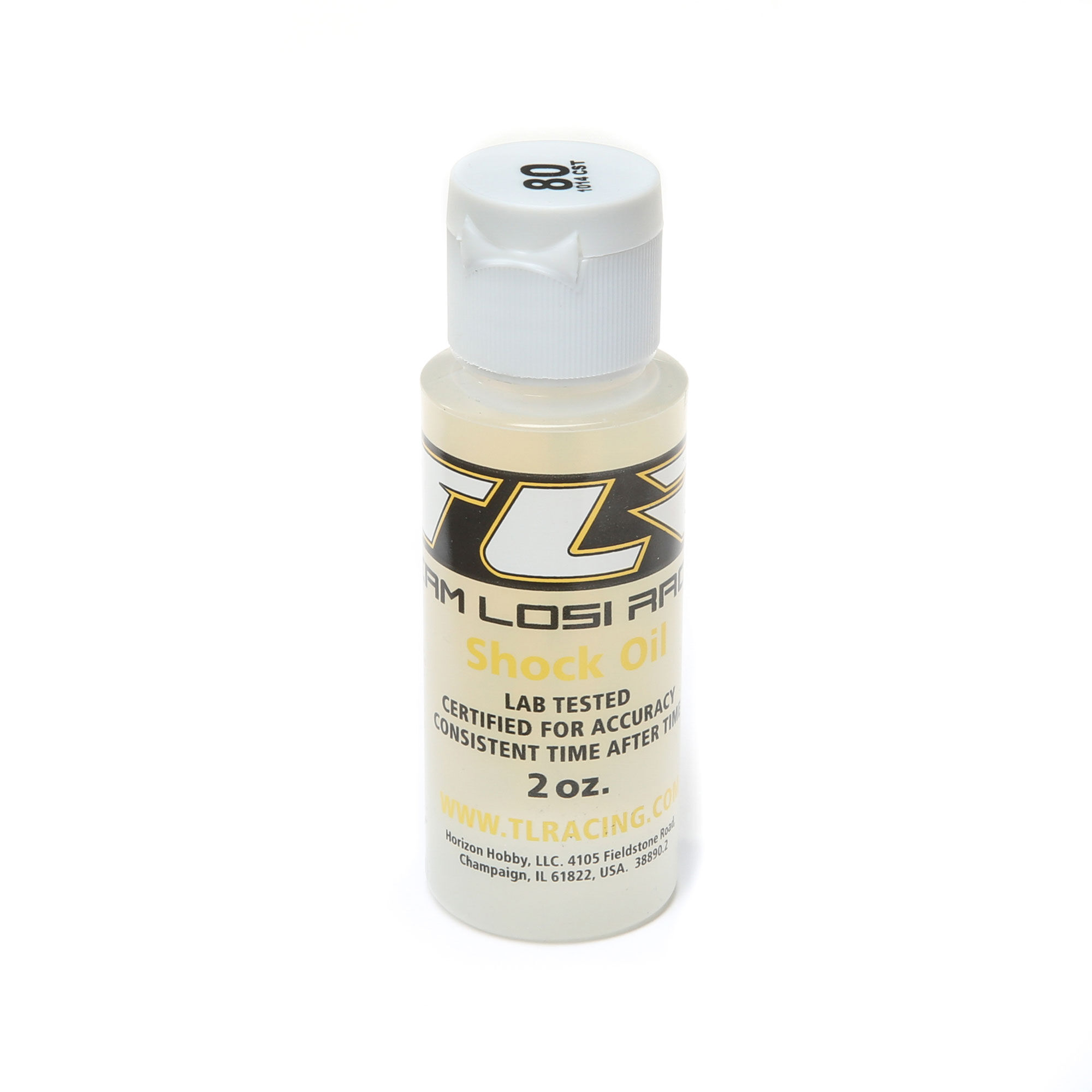 Team Losi Racing Silicone Shock Oil, 80WT, 1014CST, 2oz