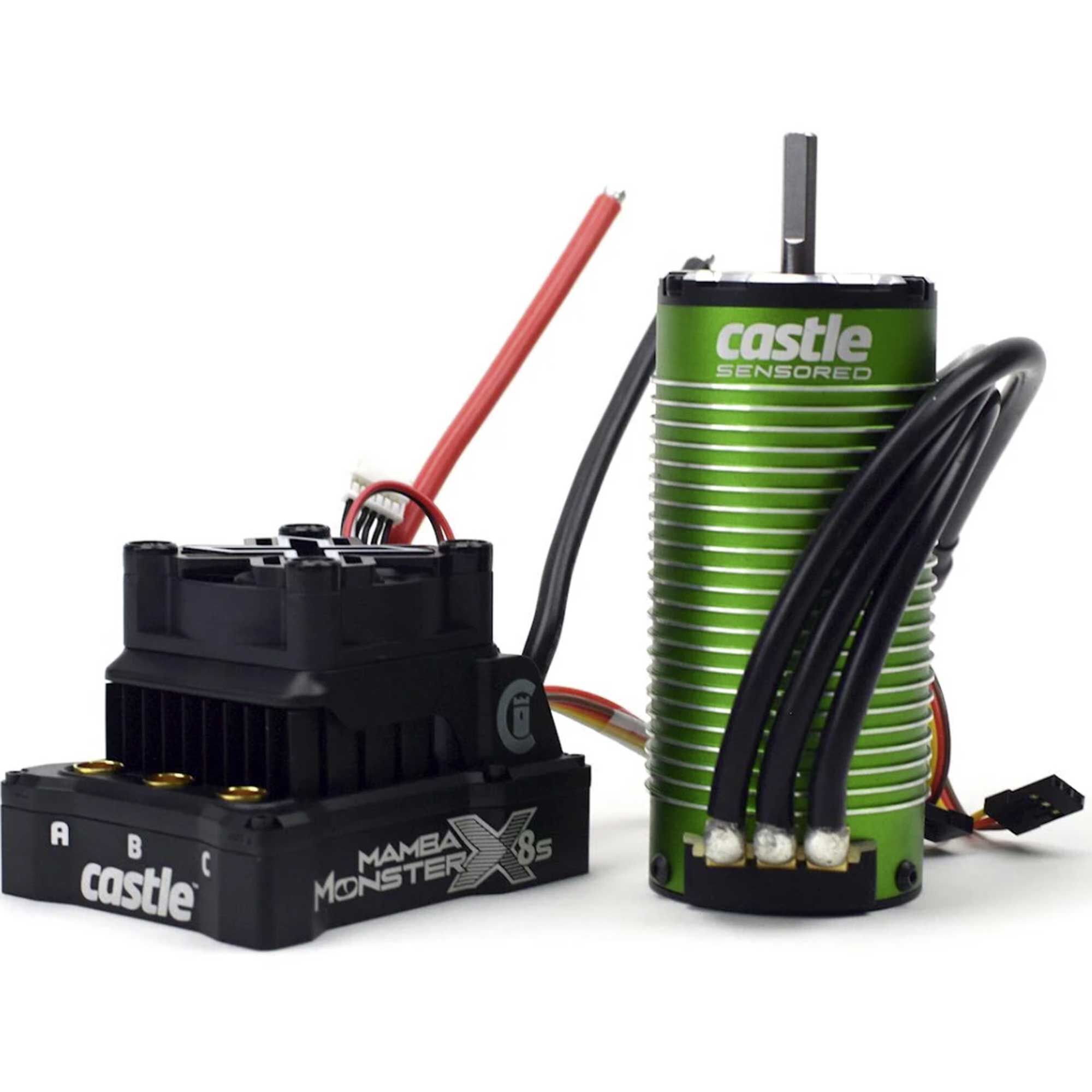 Castle Creations 1/6 Mamba Monster X Brushless ESC / 1520-1650Kv Sensored Motor Combo
