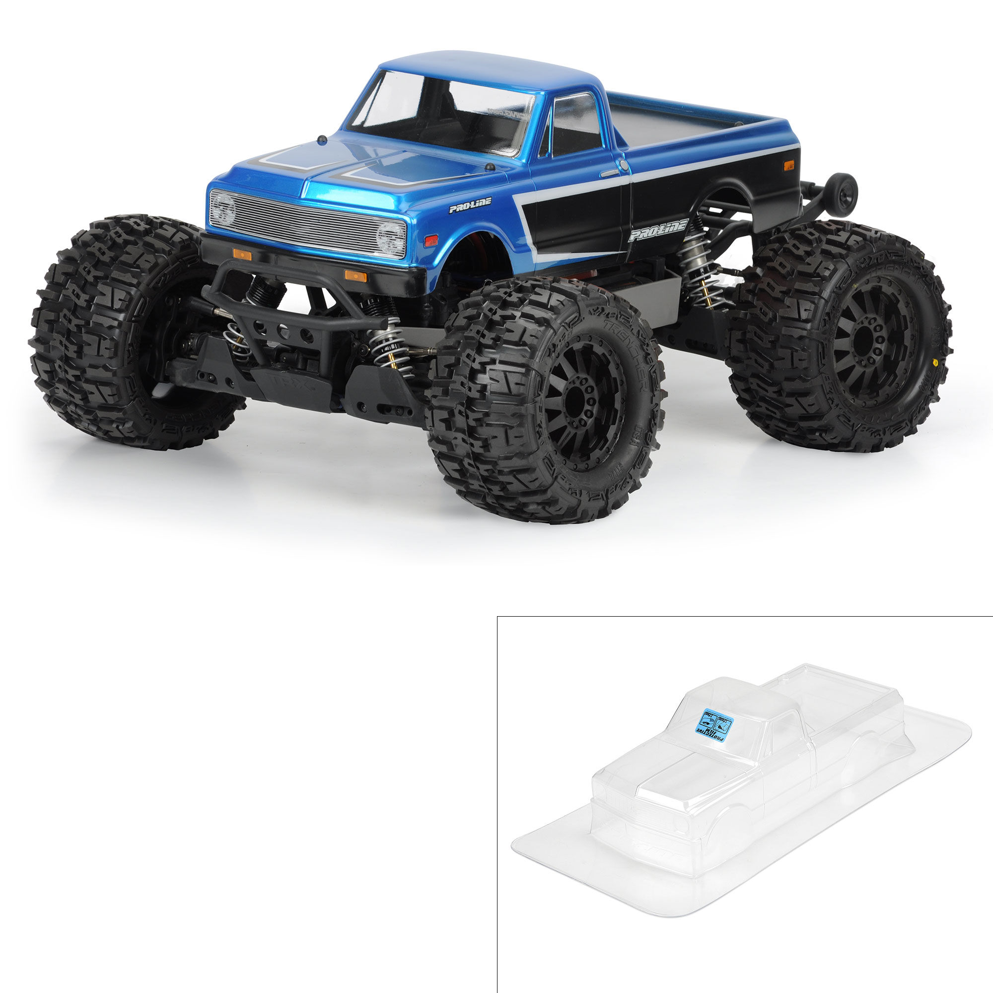 Pro-Line Racing 1/10 1972 Chevy C-10 Clear Body: Stampede & Granite