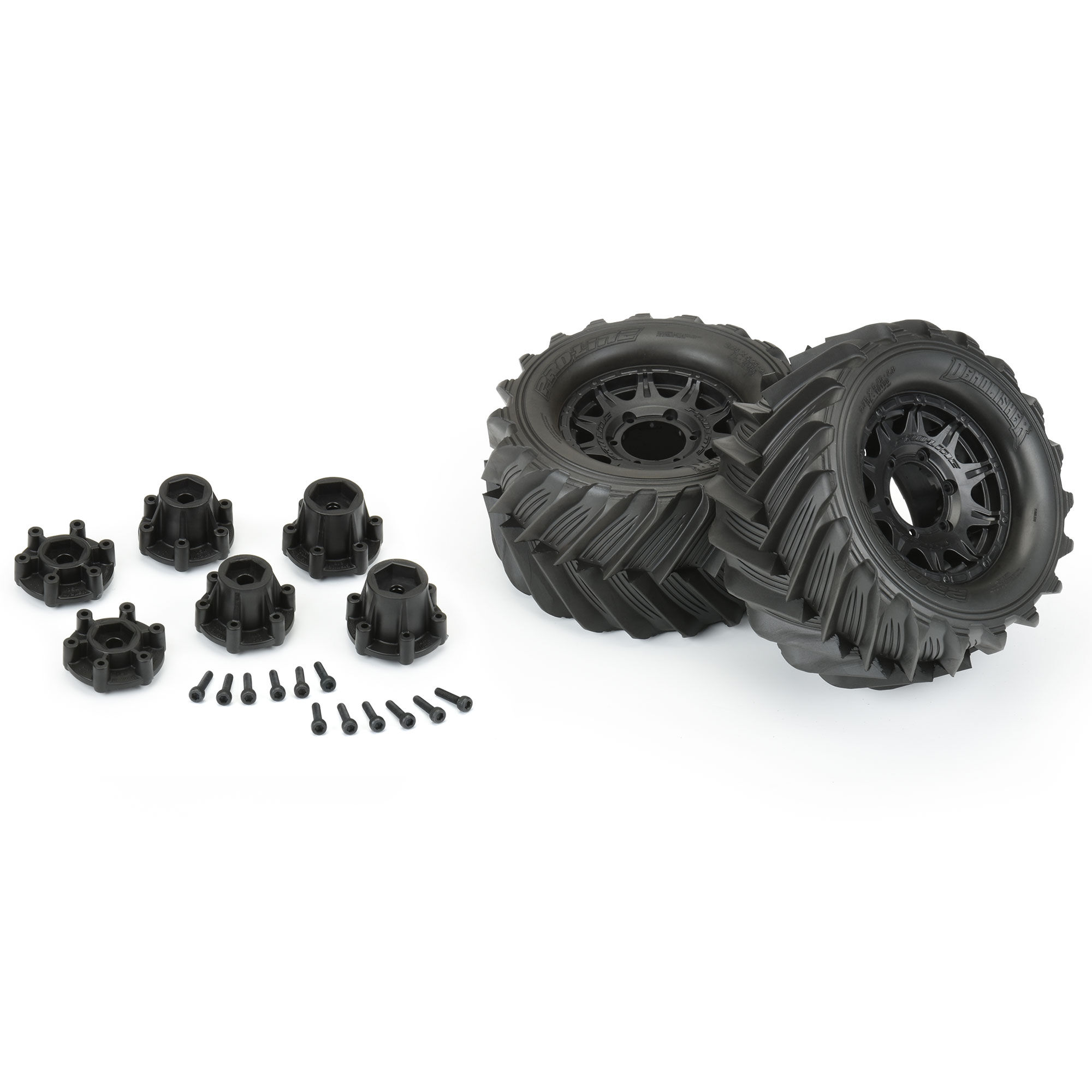 Pro-Line Racing 1/10 Demolisher F/R 2.8" MT Tires Mounted 12mm/14mm Black Raid (2)