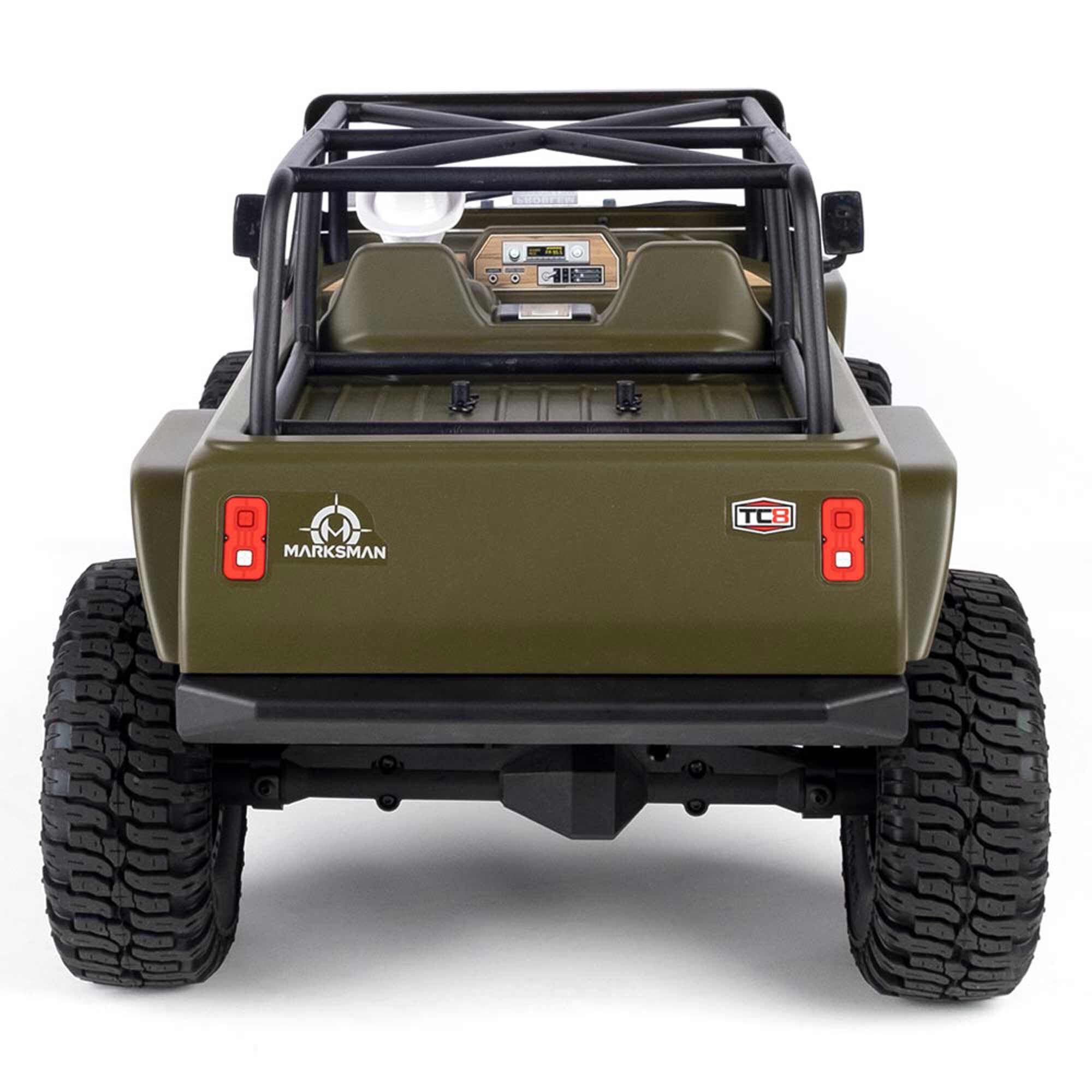 Redcat Racing 1/8 TC8 Marskman Brushed 4X4 Crawler RTR, Olive