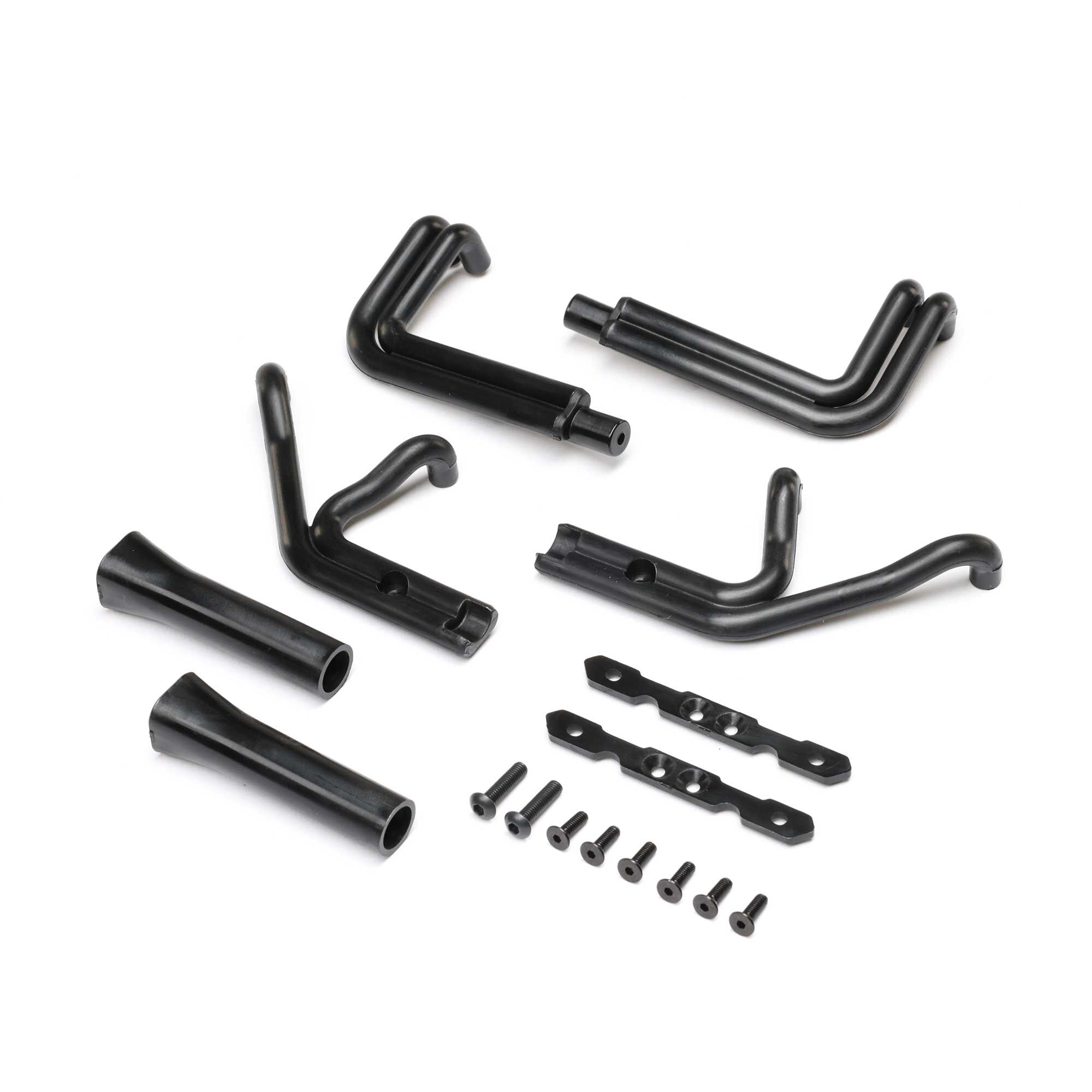Losi Header Set, Matte Black: 22S Sprint