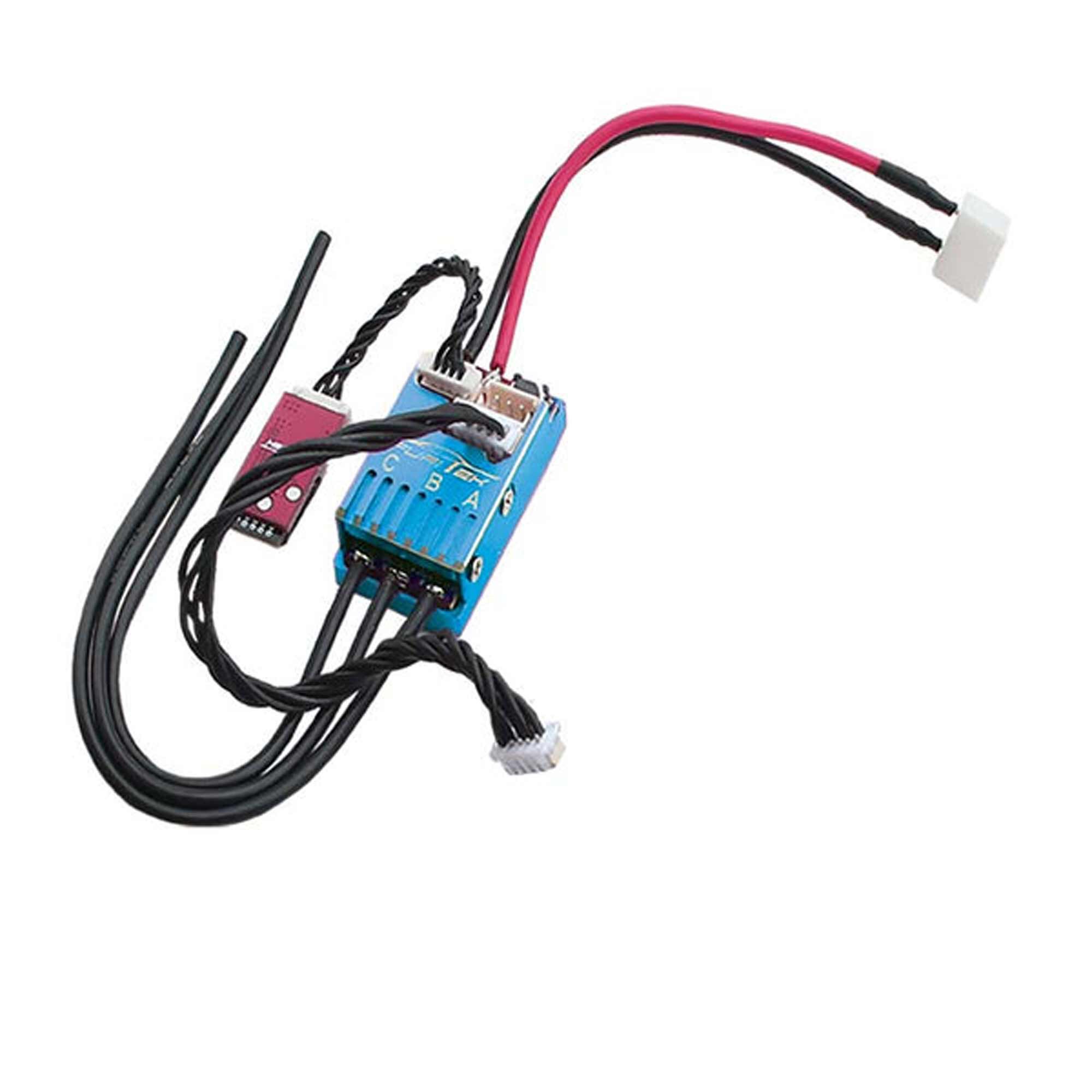 Furitek Cyclos 2S Lipo 20A/40A Brushless Sensored ESC with Bluetooth, Aluminum Blue Case: Drift/Race