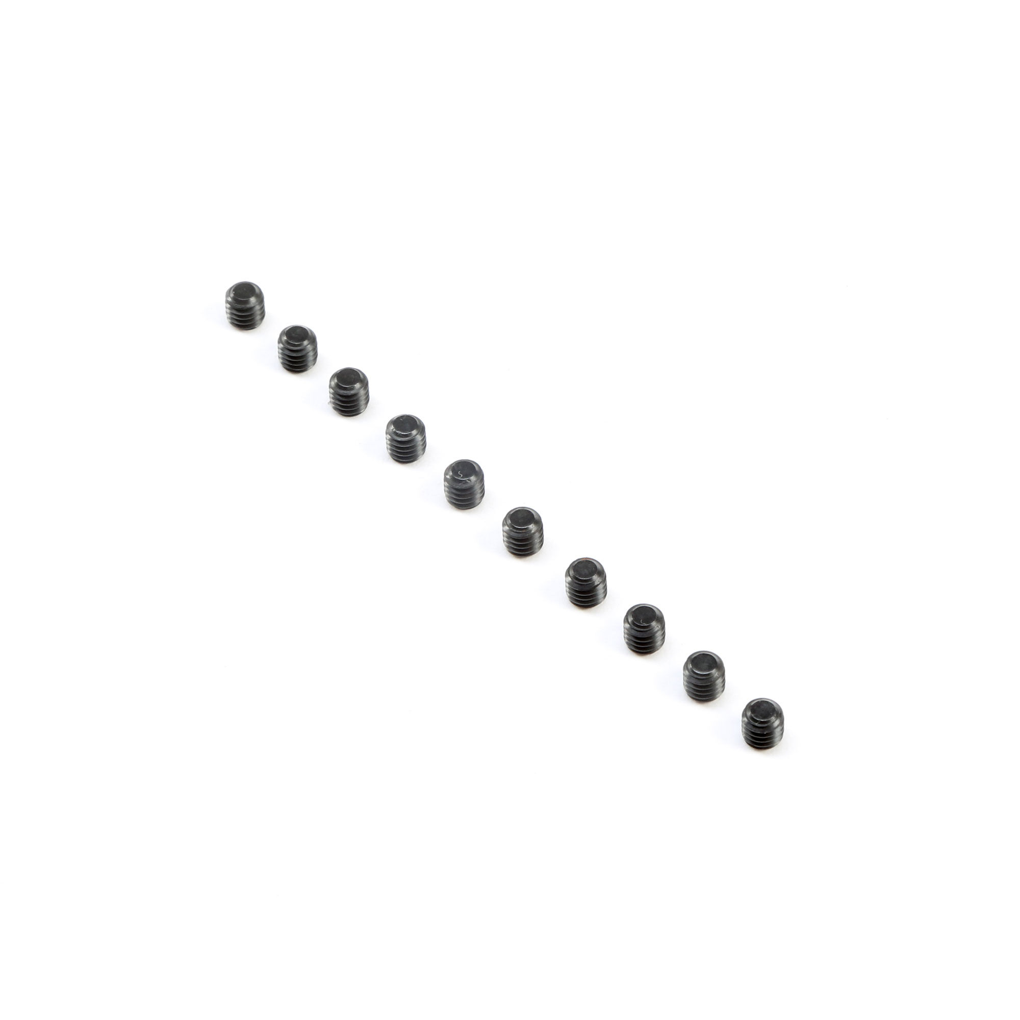 Team Losi Racing Flat Point Set Screws M4x4mm (10)