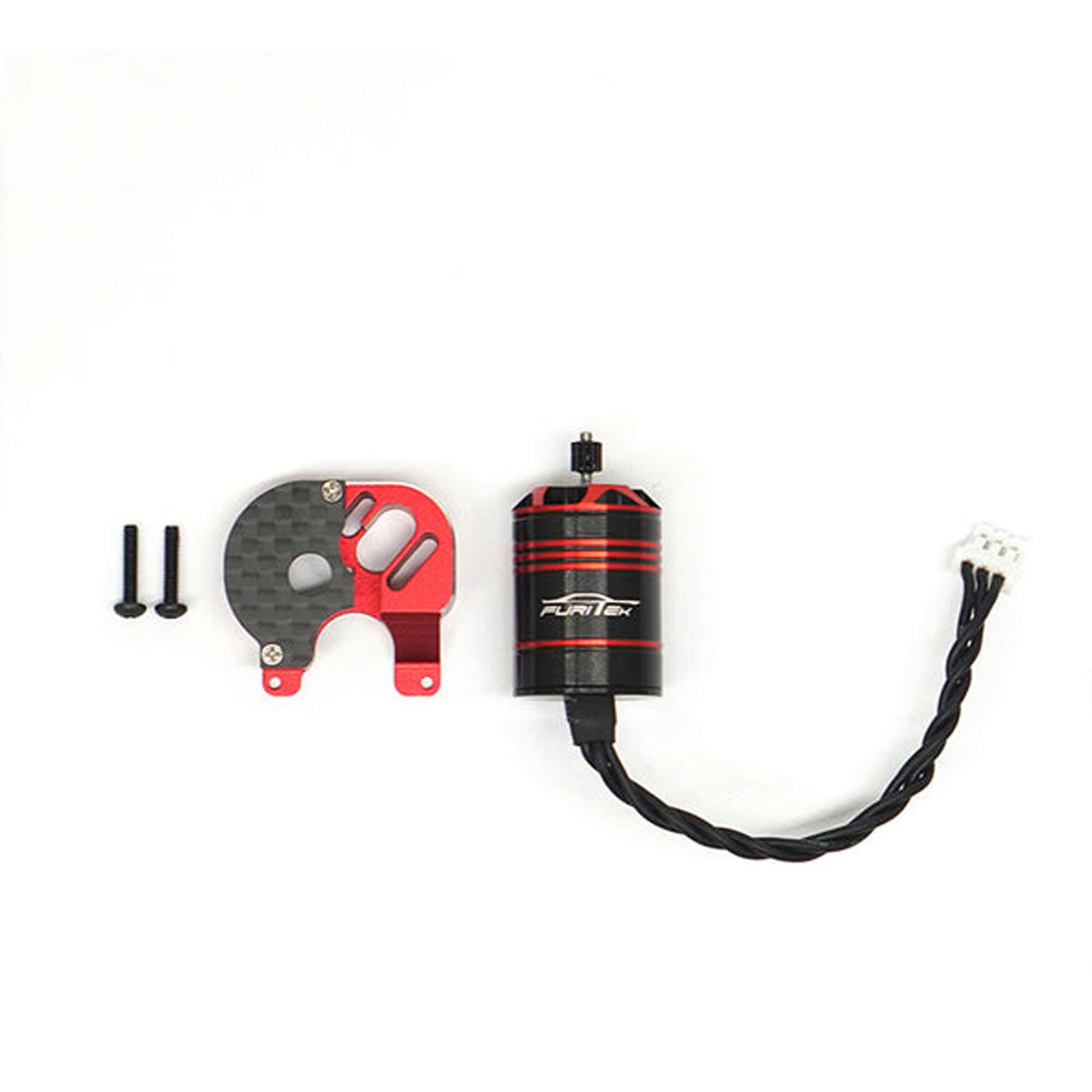 Furitek Cedar Inrunner Brushless Motor with 11T Steel Pinion and CNC Motor Mount Combo: SCX24