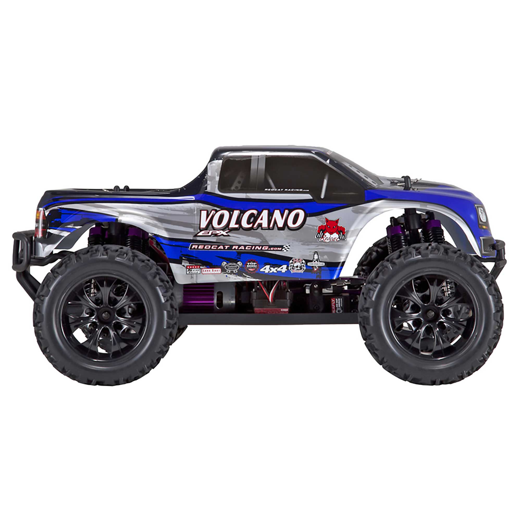 Redcat Racing 1/10 Volcano EPX 4WD Monster Truck Brushed RTR, Blue