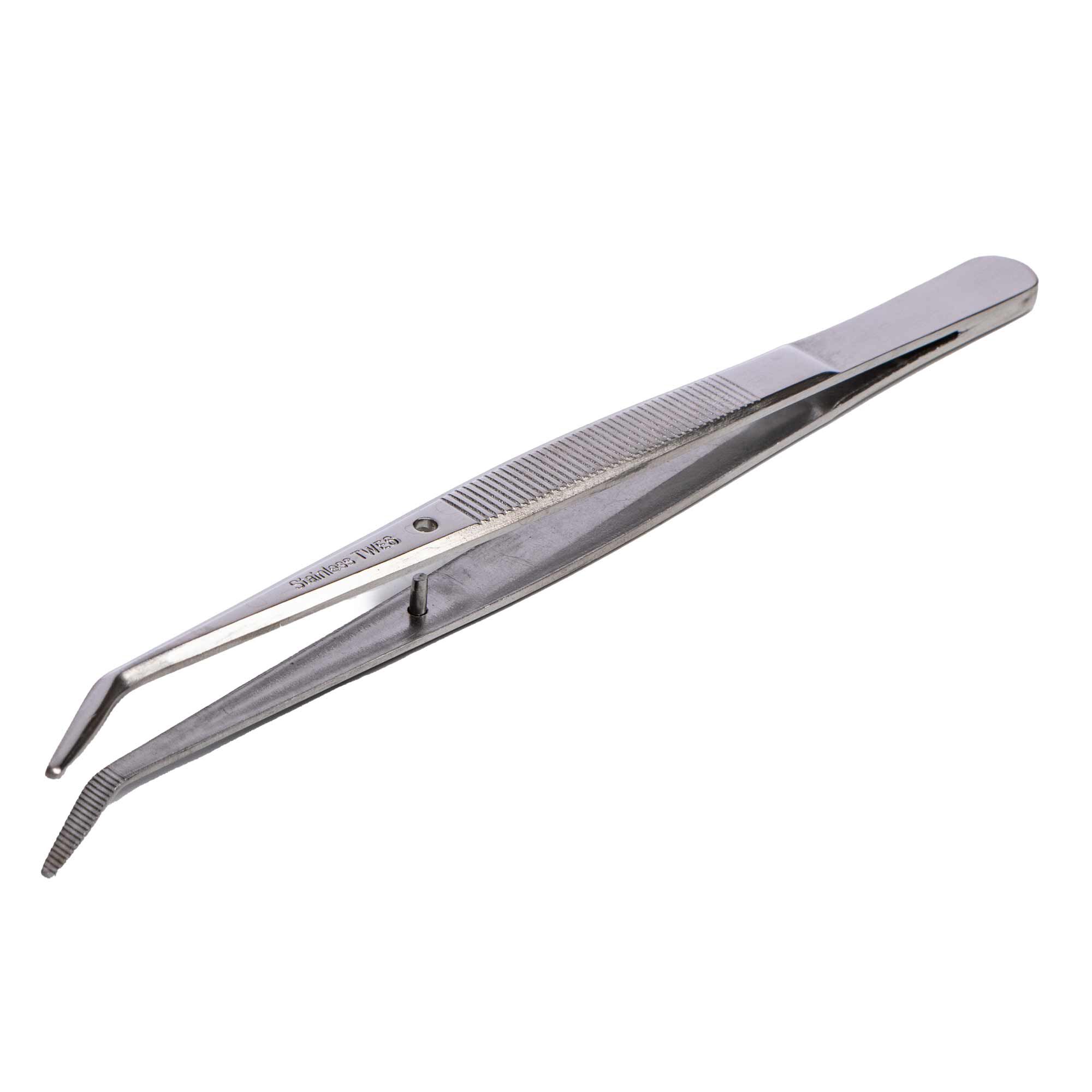 Hobby Essentials 6" Curved Fine Point Stainless Steel Tweezer