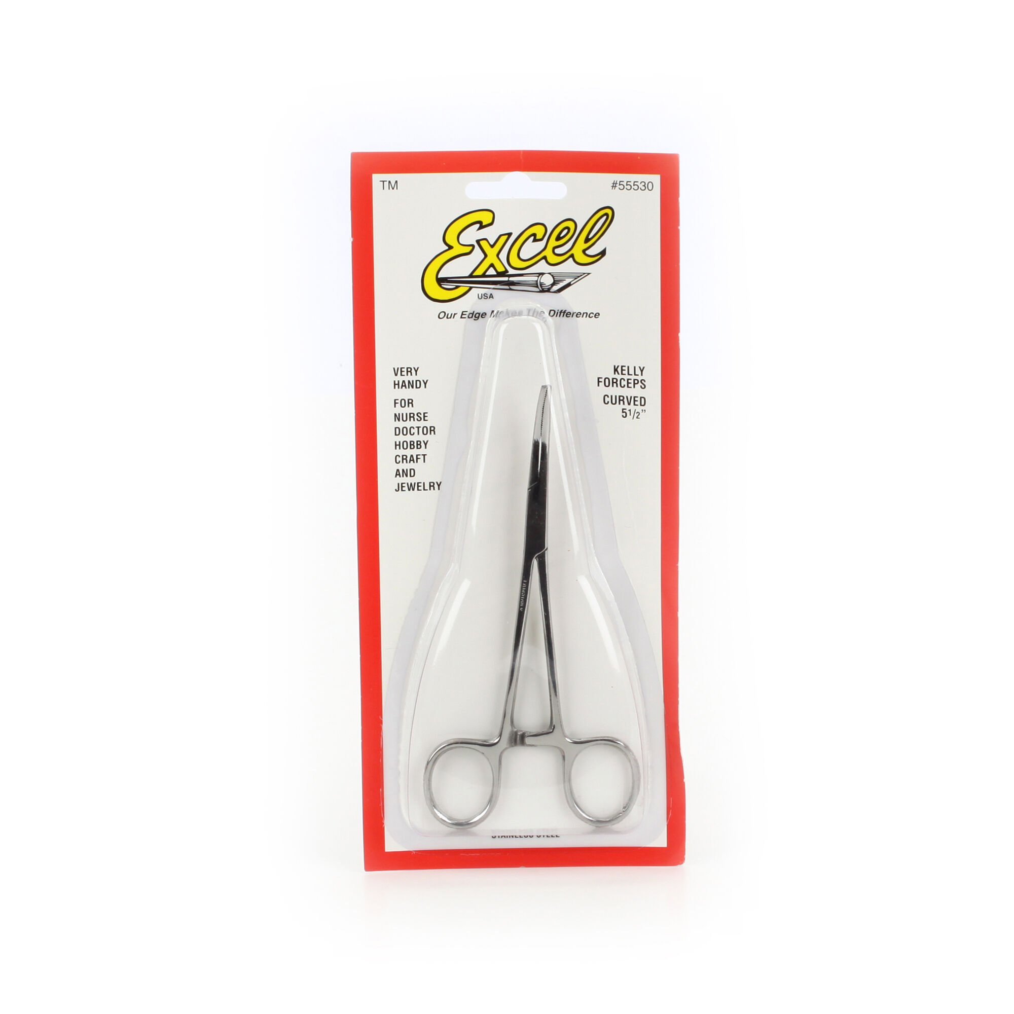 Excel Hobby Blade Corp Curved Nose Hemostat, 5"