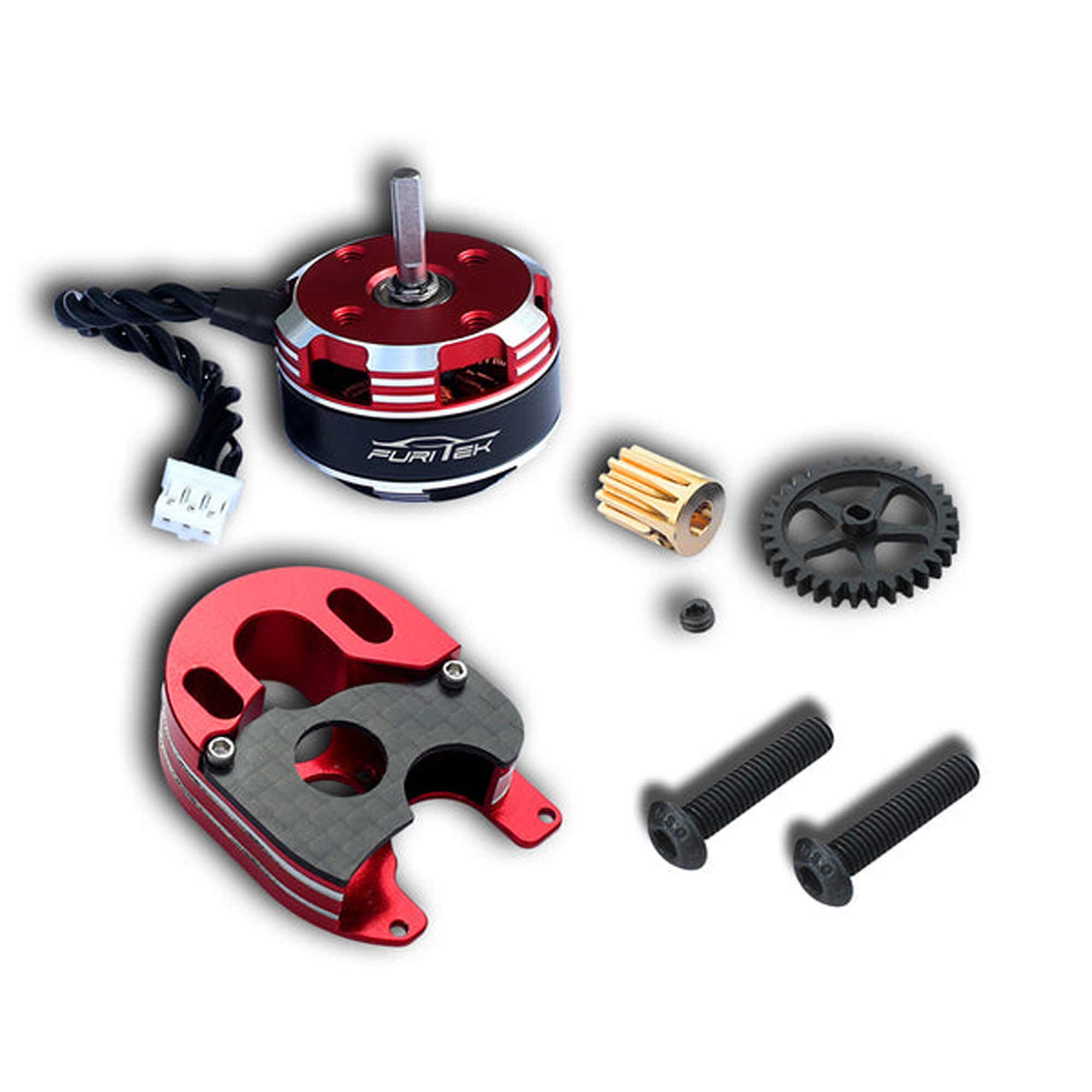 Furitek Ultimate Plus Brushless Conversion Kit, 2204 Motor, CNC Motor Mount, Spur and Pinion: SCX24