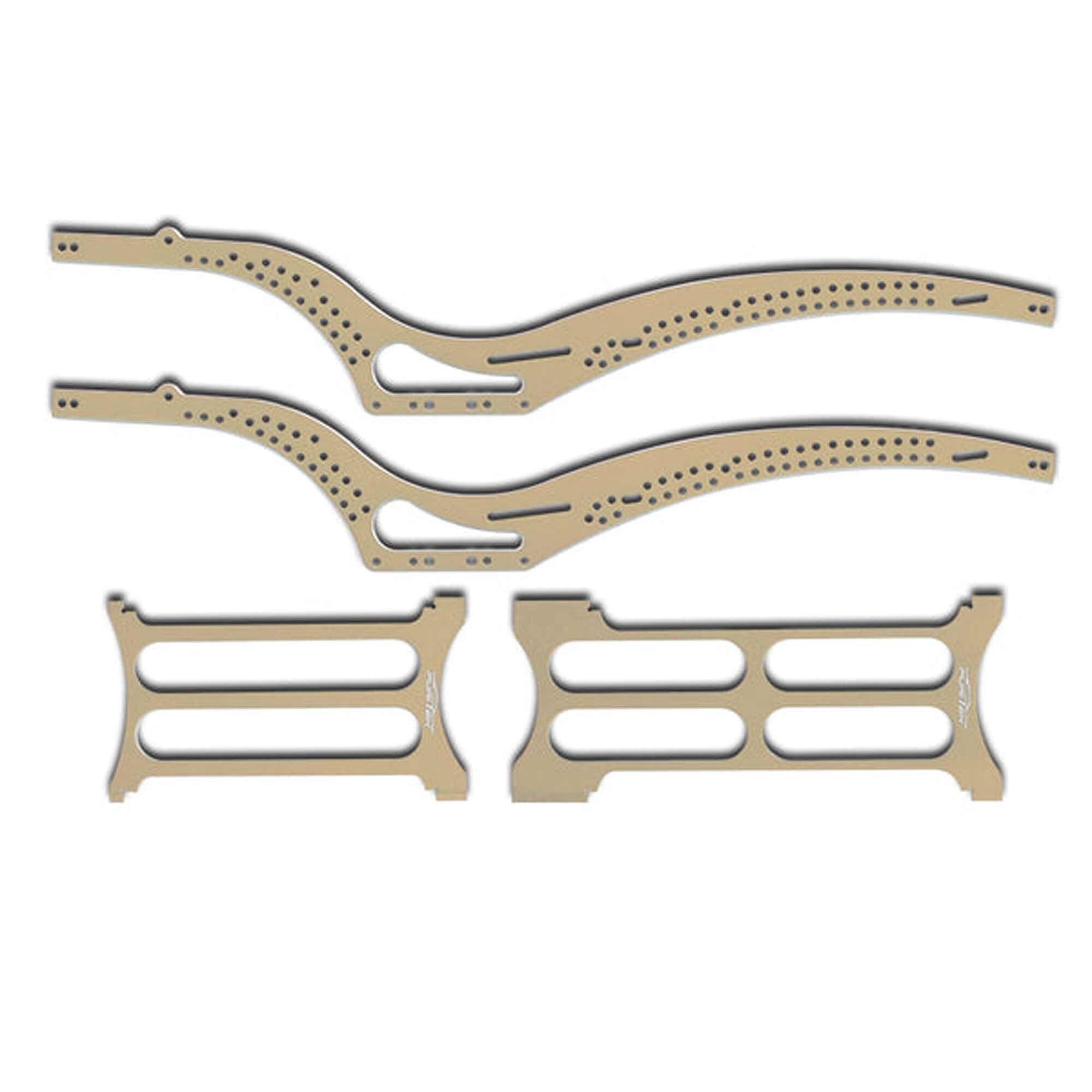 Furitek Scythe Aluminum Rail Frame, Beige: SCX24 Jeep Gladiator