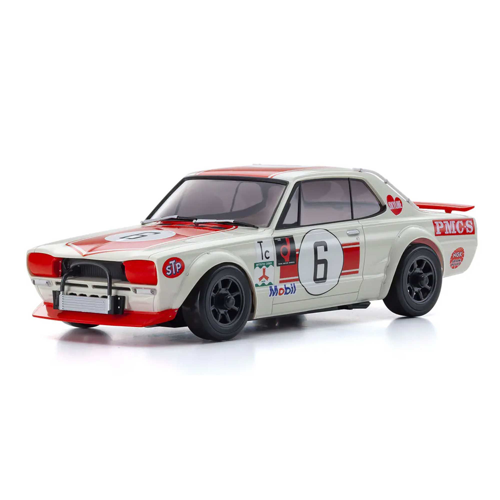 Kyosho 1/28 1972 Nissan Skyline GT-R MINI-Z AWD RTR, Red