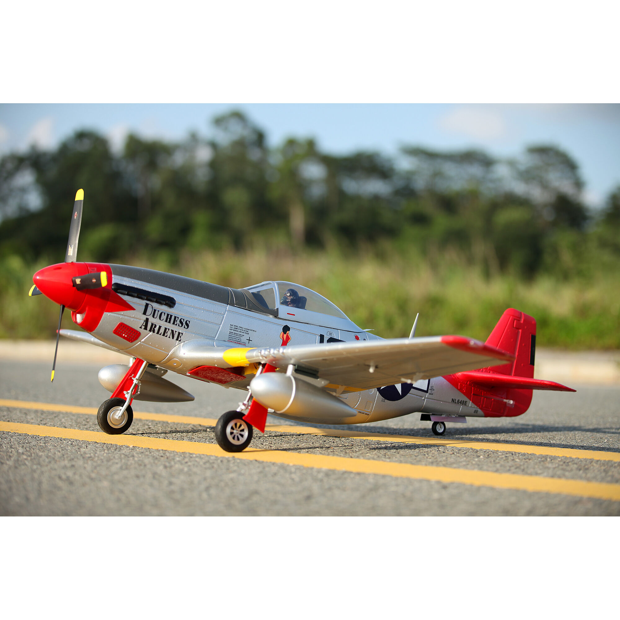 FMS P-51D Red Tail V8 PNP, 1450mm
