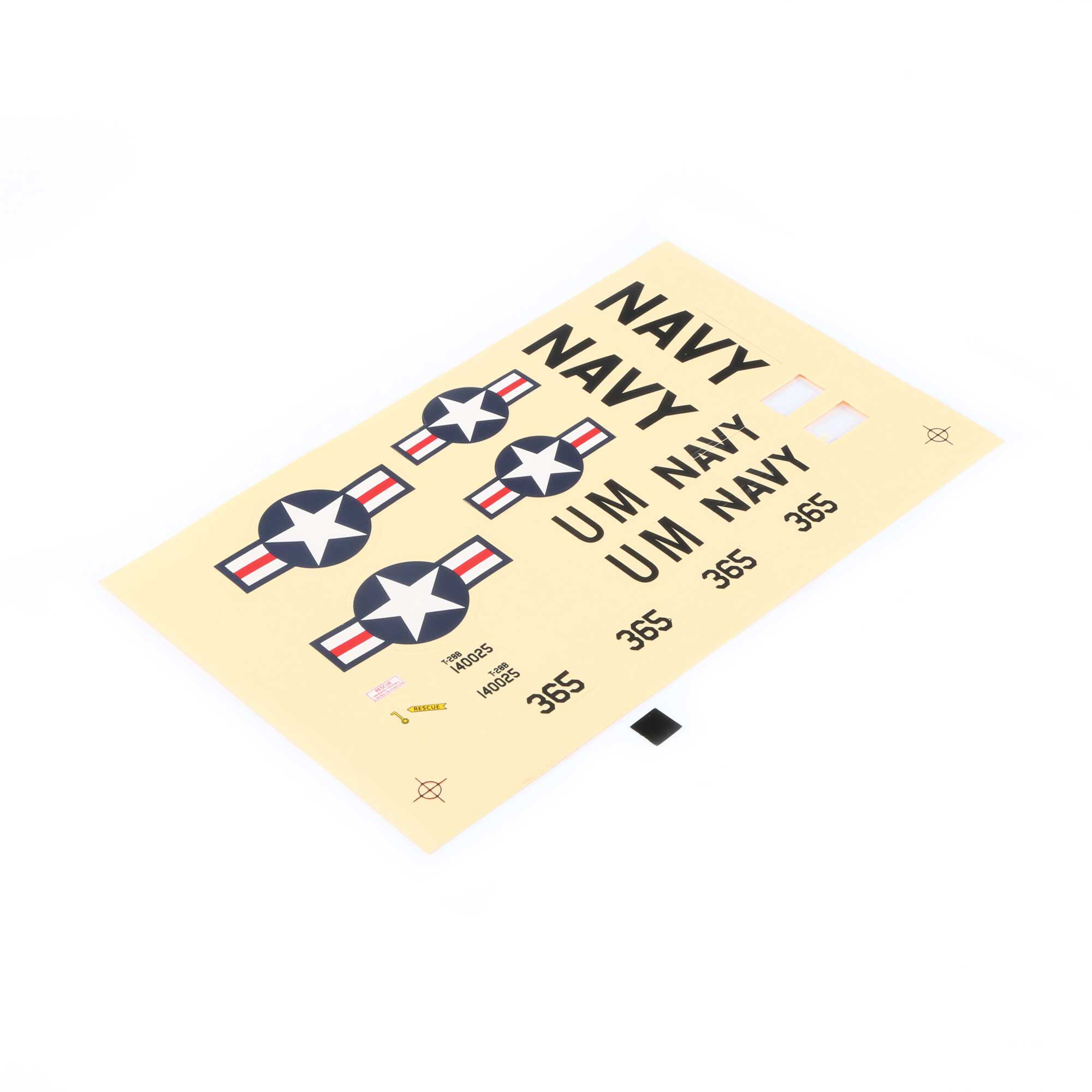 HobbyZone Decal Sheet: T-28 Trojan S