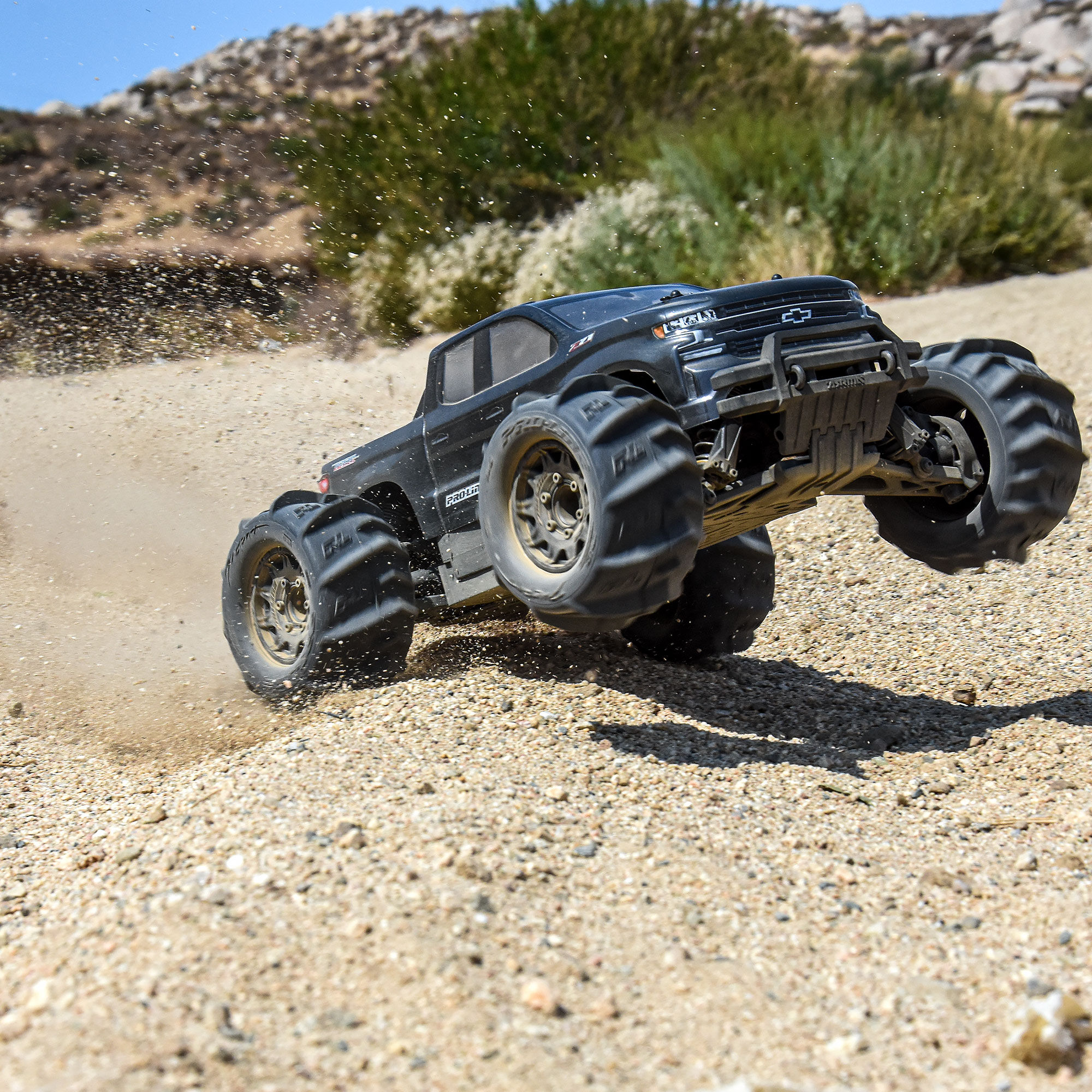 Pro-Line Racing 1/10 Dumont F/R 2.8" MT Tires Mounted 12mm/14mm Black Raid (2)