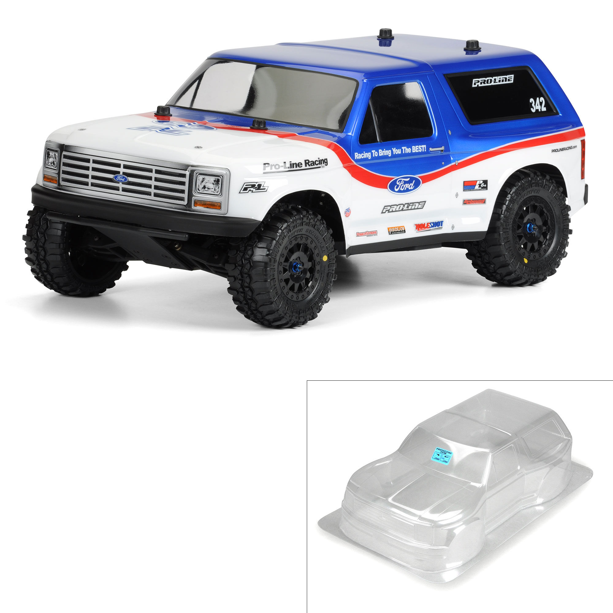 Pro-Line Racing 1/10 1981 Ford Bronco Clear Body: Short Course