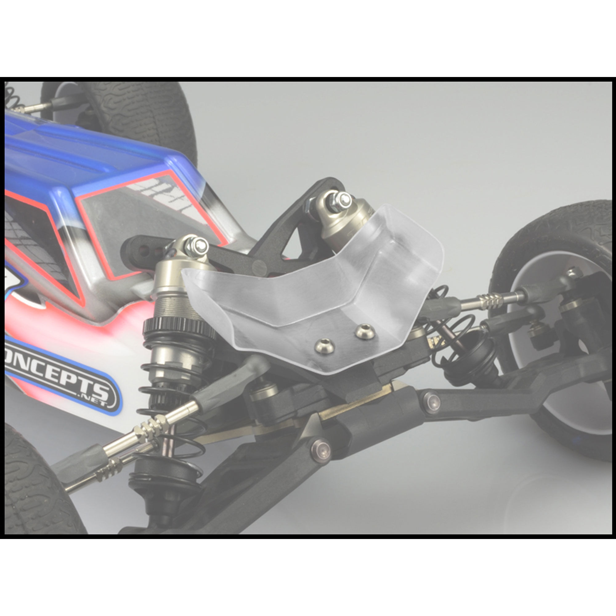 JConcepts, Inc. 1/10 Aero Lower Front Clear Wing (2)