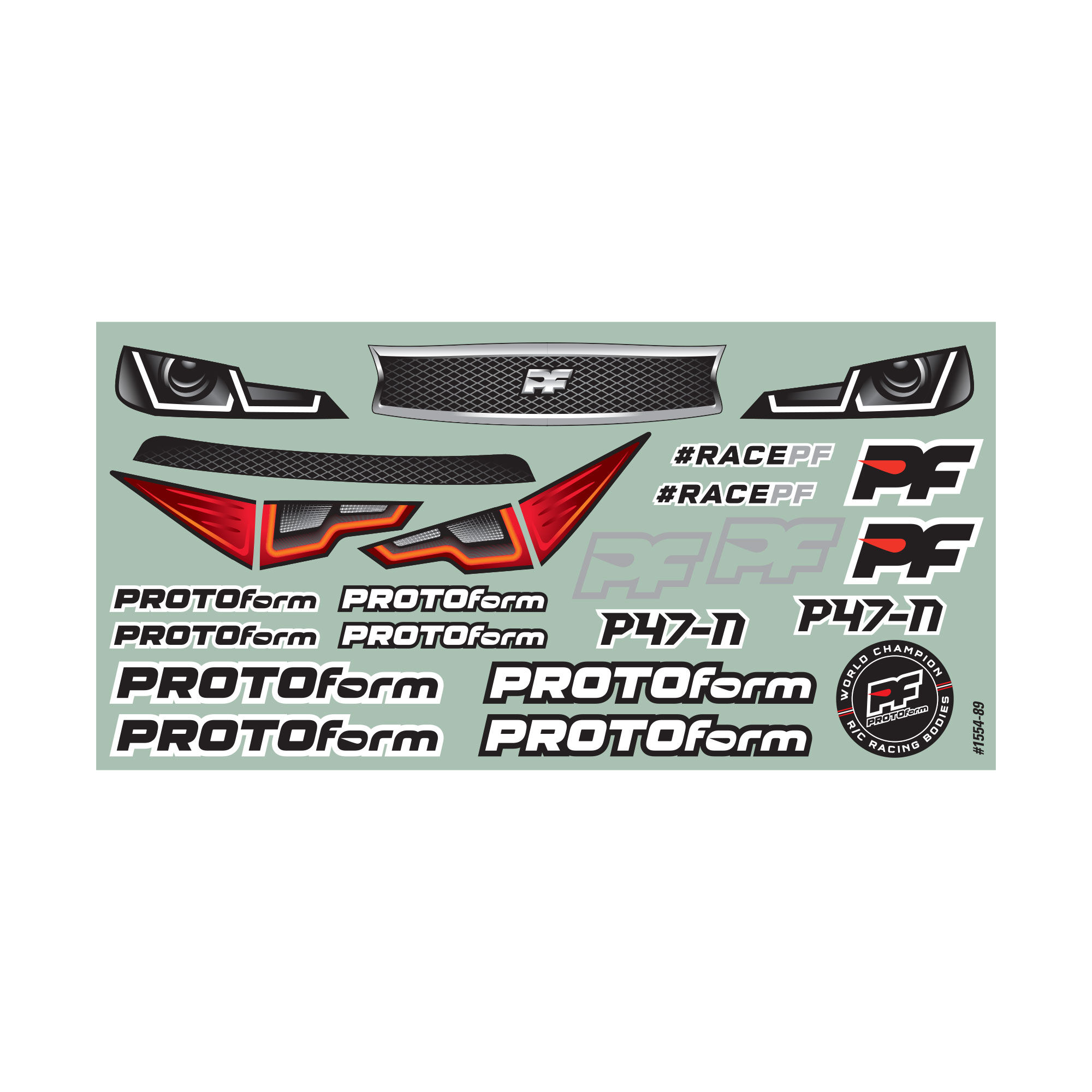 PROTOform 1/10 P47-N Light Weight Clear Body: 200mm Touring Car
