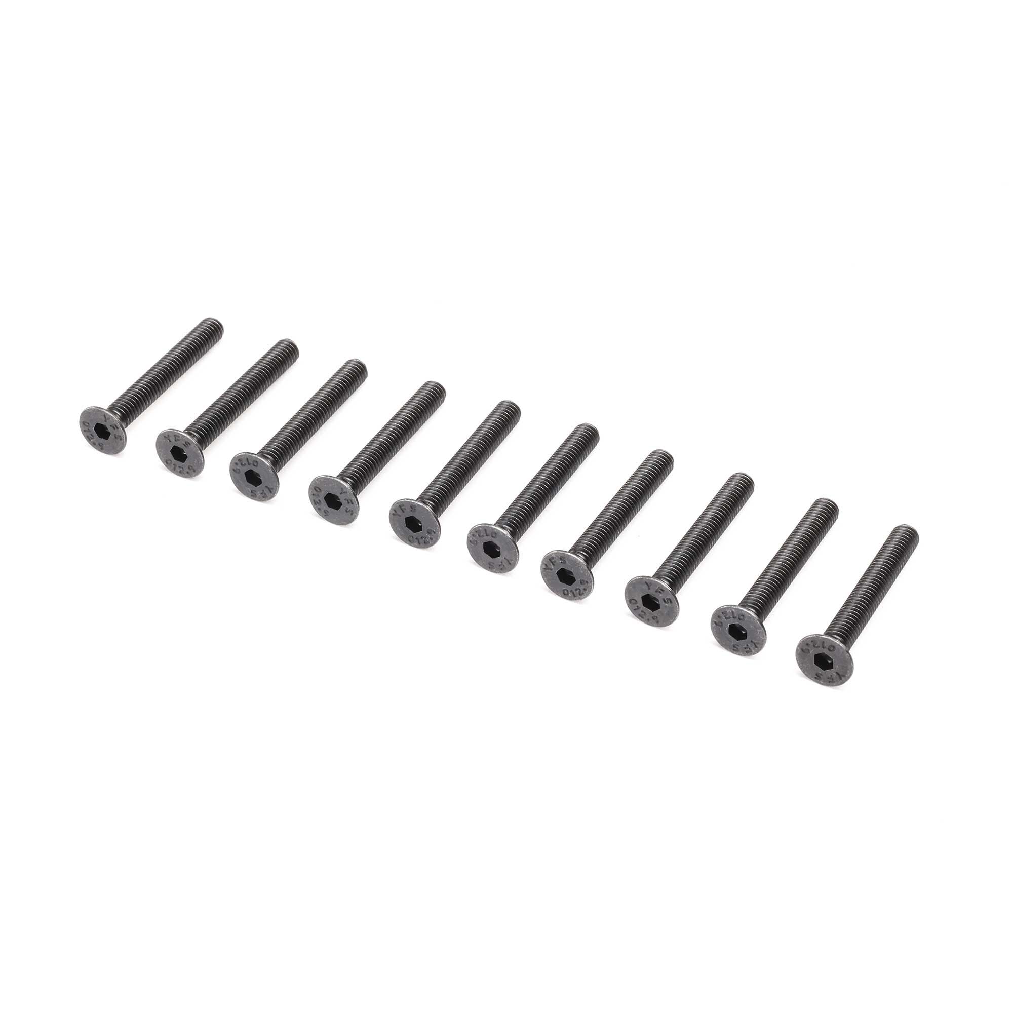 Losi Flat Head Screws, M4 x 30mm (10)