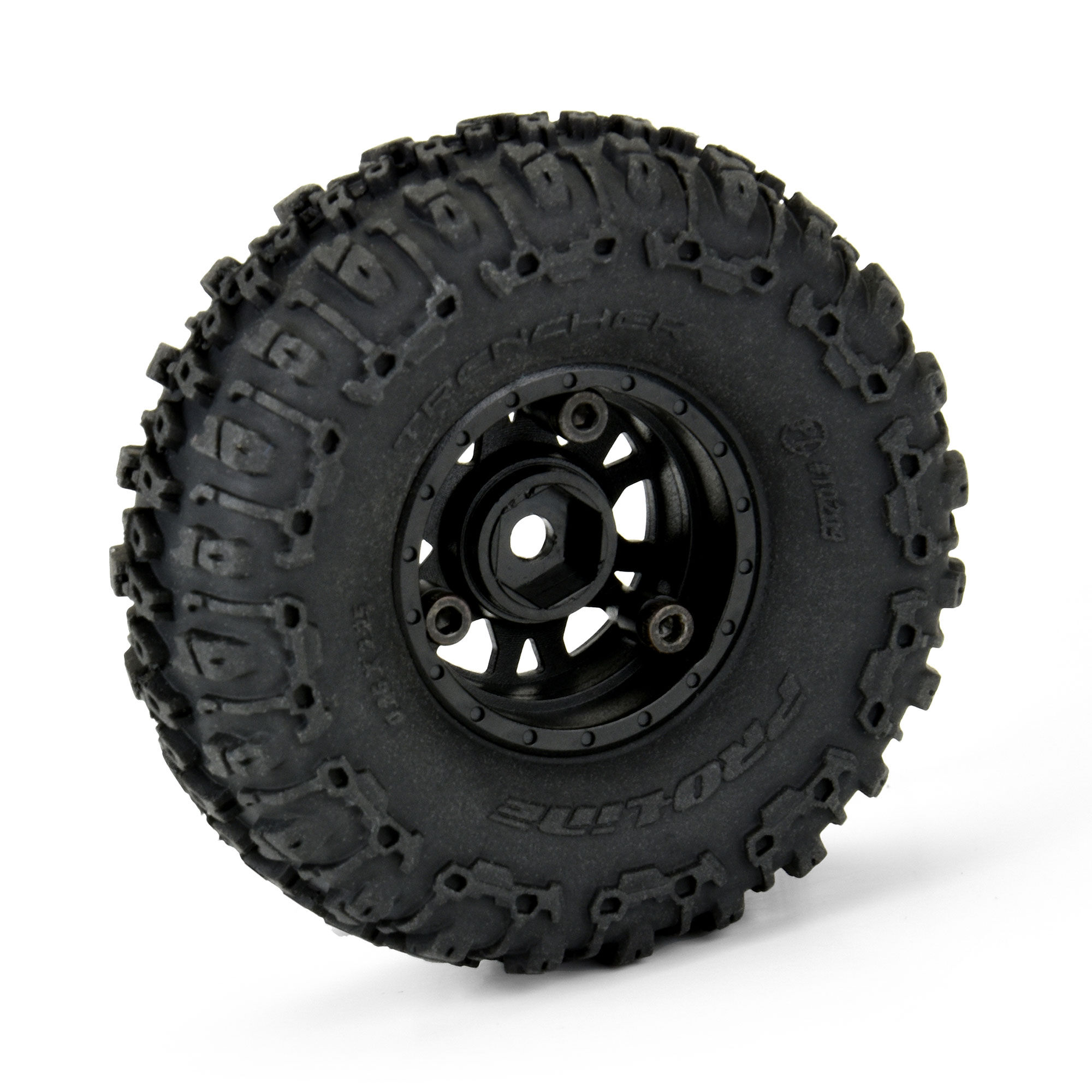 Pro-Line Racing 1/24 Trencher F/R 1.0" Tires Mounted 7mm Black Impulse (4): SCX24