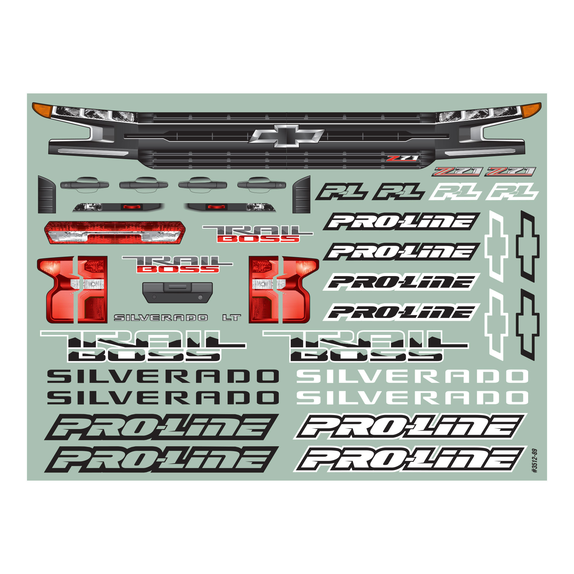 Pro-Line Racing 1/10 2019 Chevy Silverado Z71 Trail Boss Clear Body: Short Course