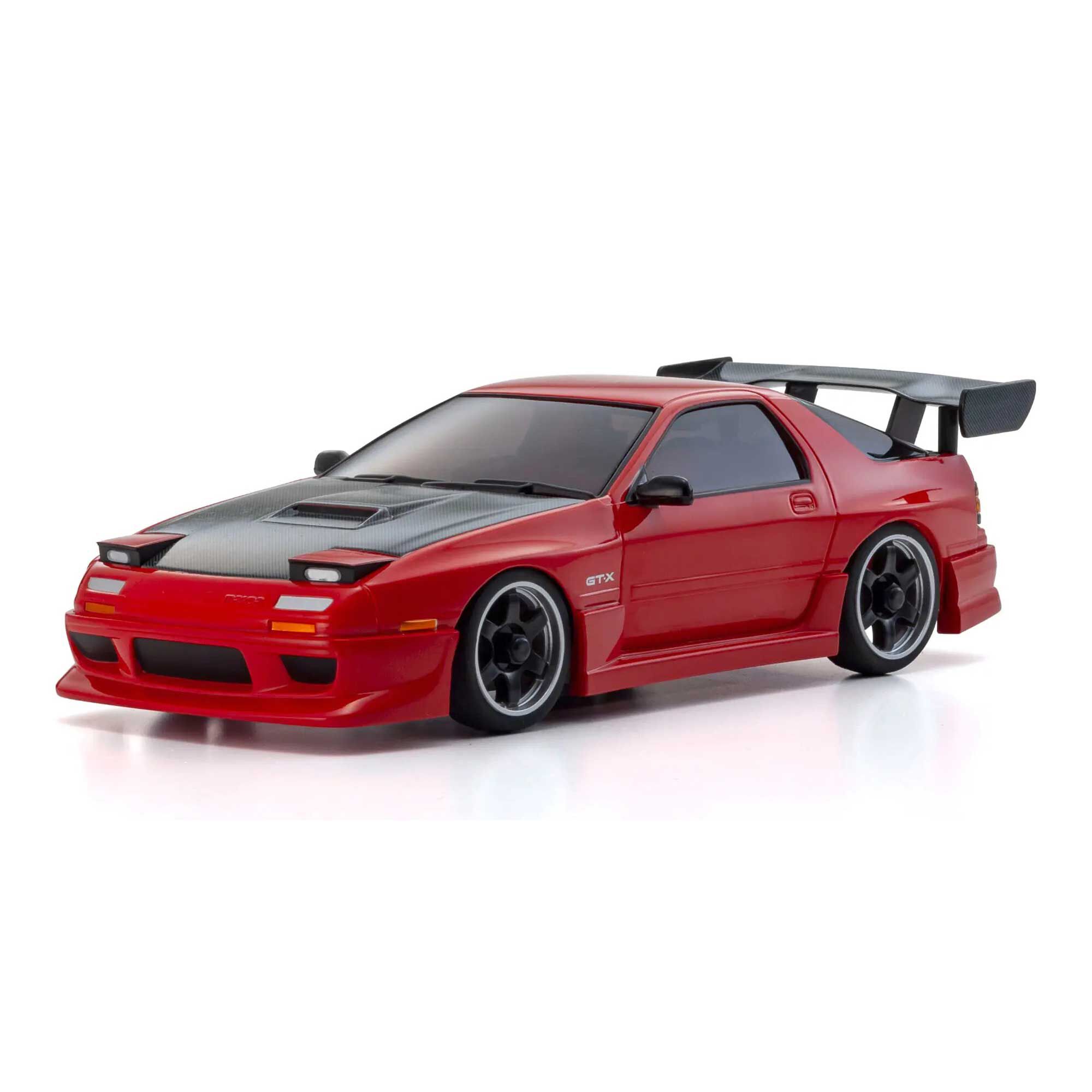 Kyosho 1/28 Mazda Savanna RX-7 FC3S Mini-Z AWD RTR, Red