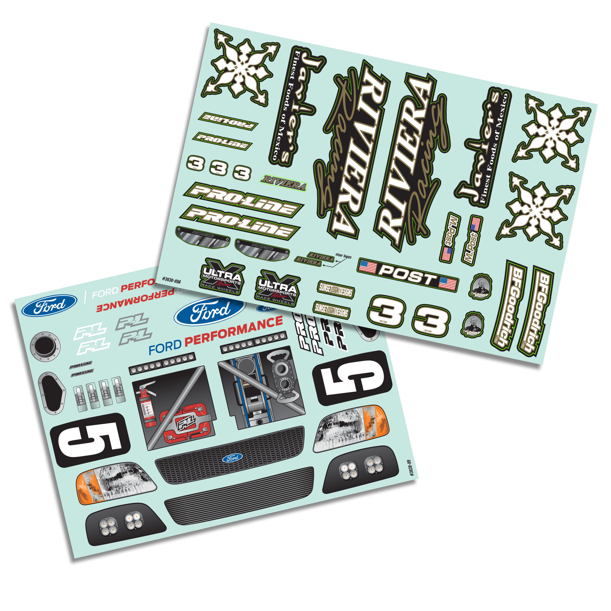 Pro-Line Racing 1/8 Pre-Cut 1997 Ford F-150 Trophy Truck Riviera Black Body: Mojave