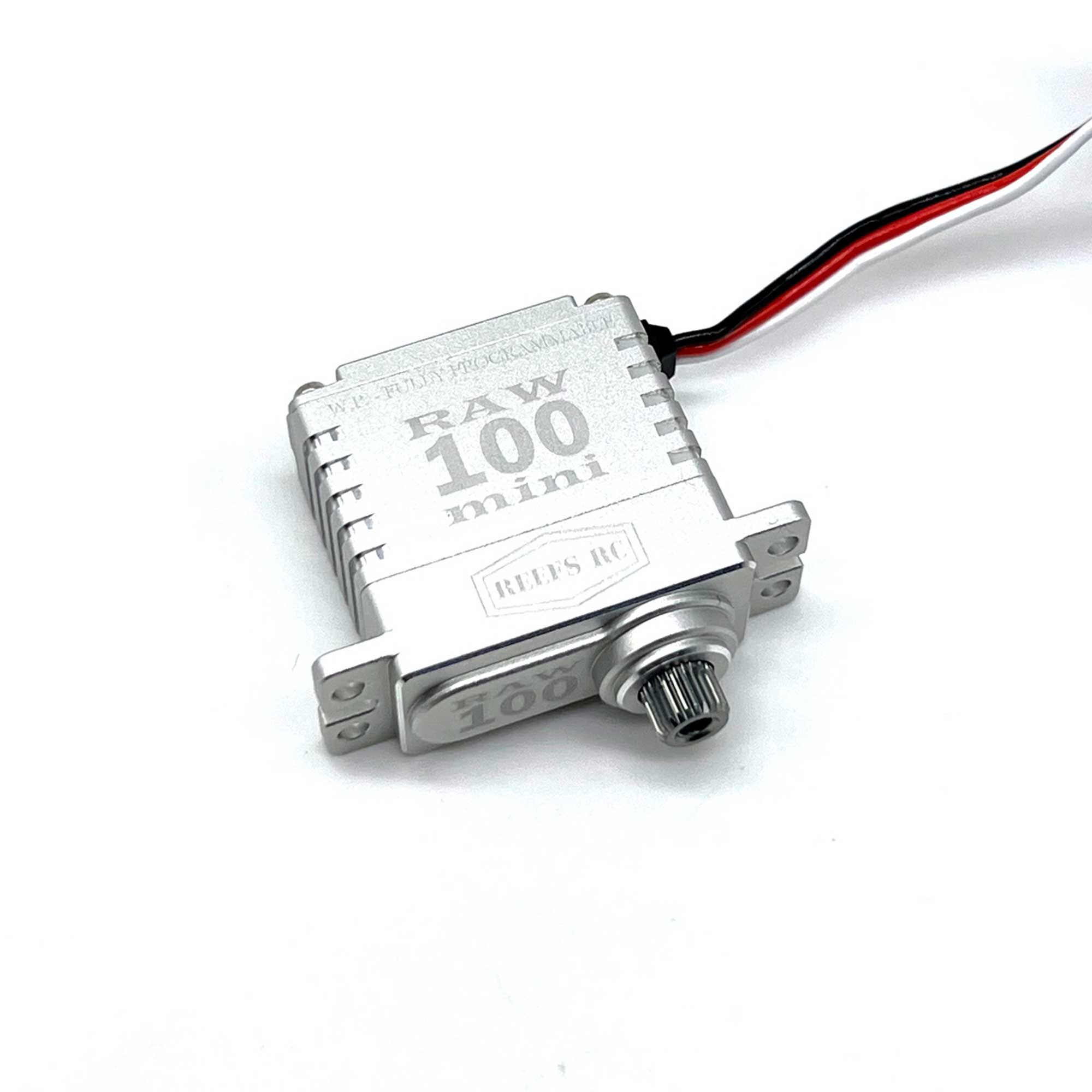 REEFS RC RAW 100 Mini Digital Metal Gear Waterproof Programmable Servo, Silver