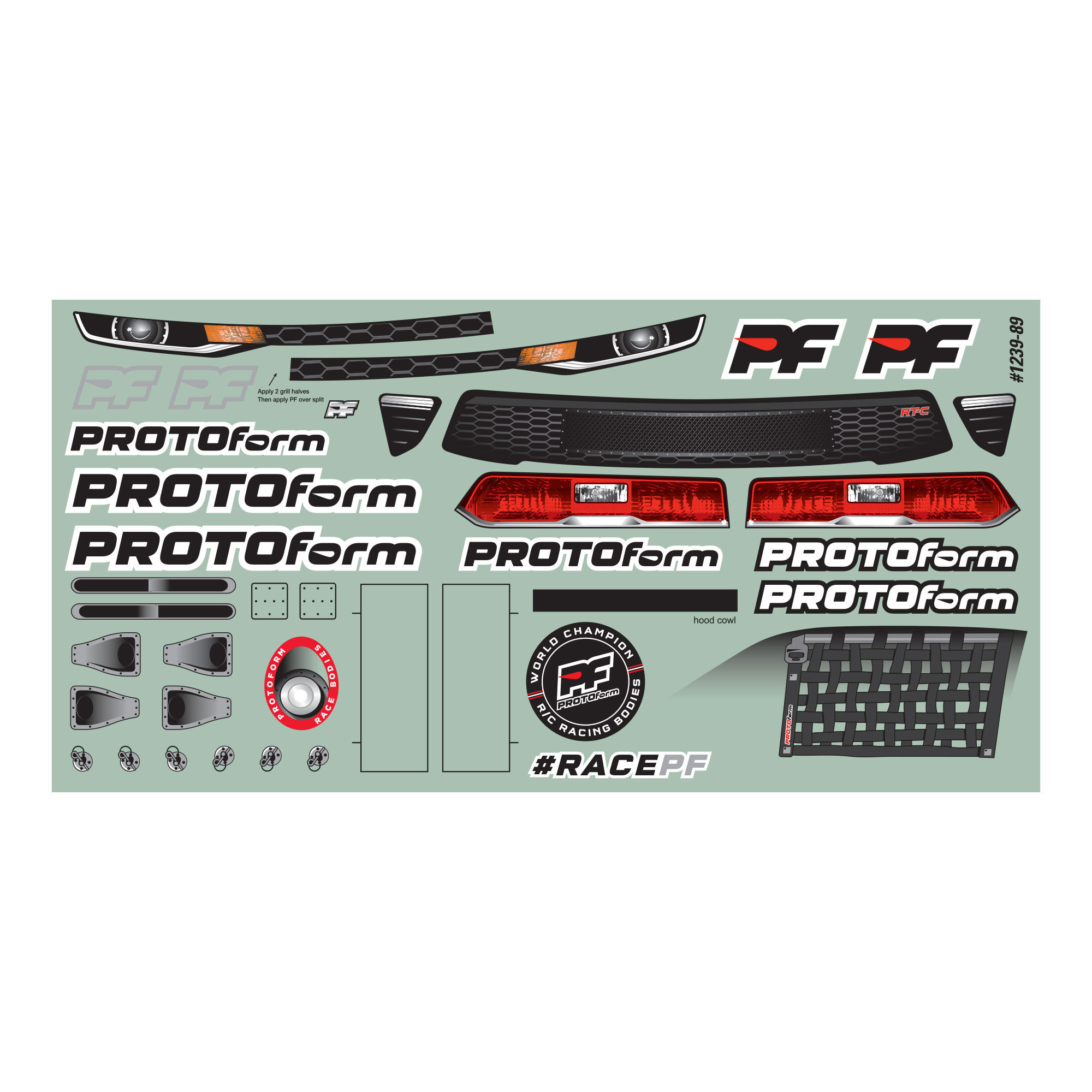 PROTOform 1/10 RT-C Light Weight Clear Body: Oval