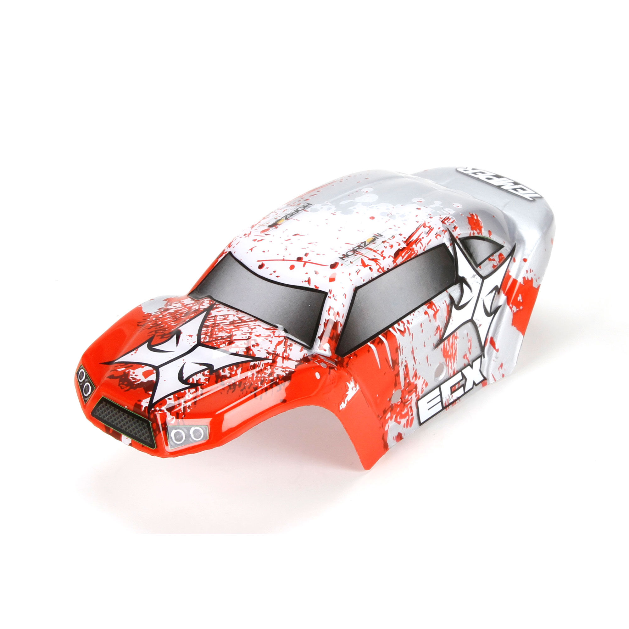 ECX Body Set, Decorated, Red/White: 1/24 Temper