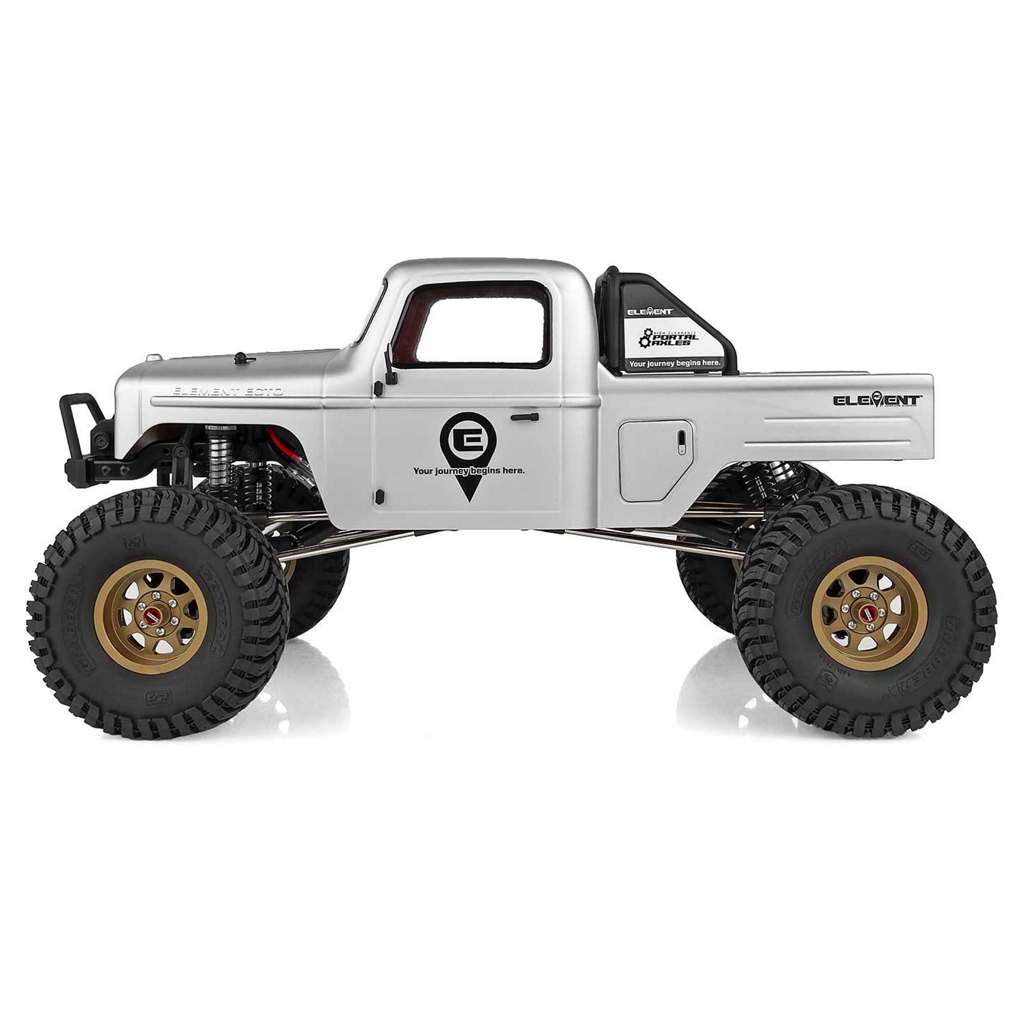 Team Associated 1/10 Enduro Ecto 4x4 Trail Truck RTR, Portal Axles, Gray, LiPo Combo