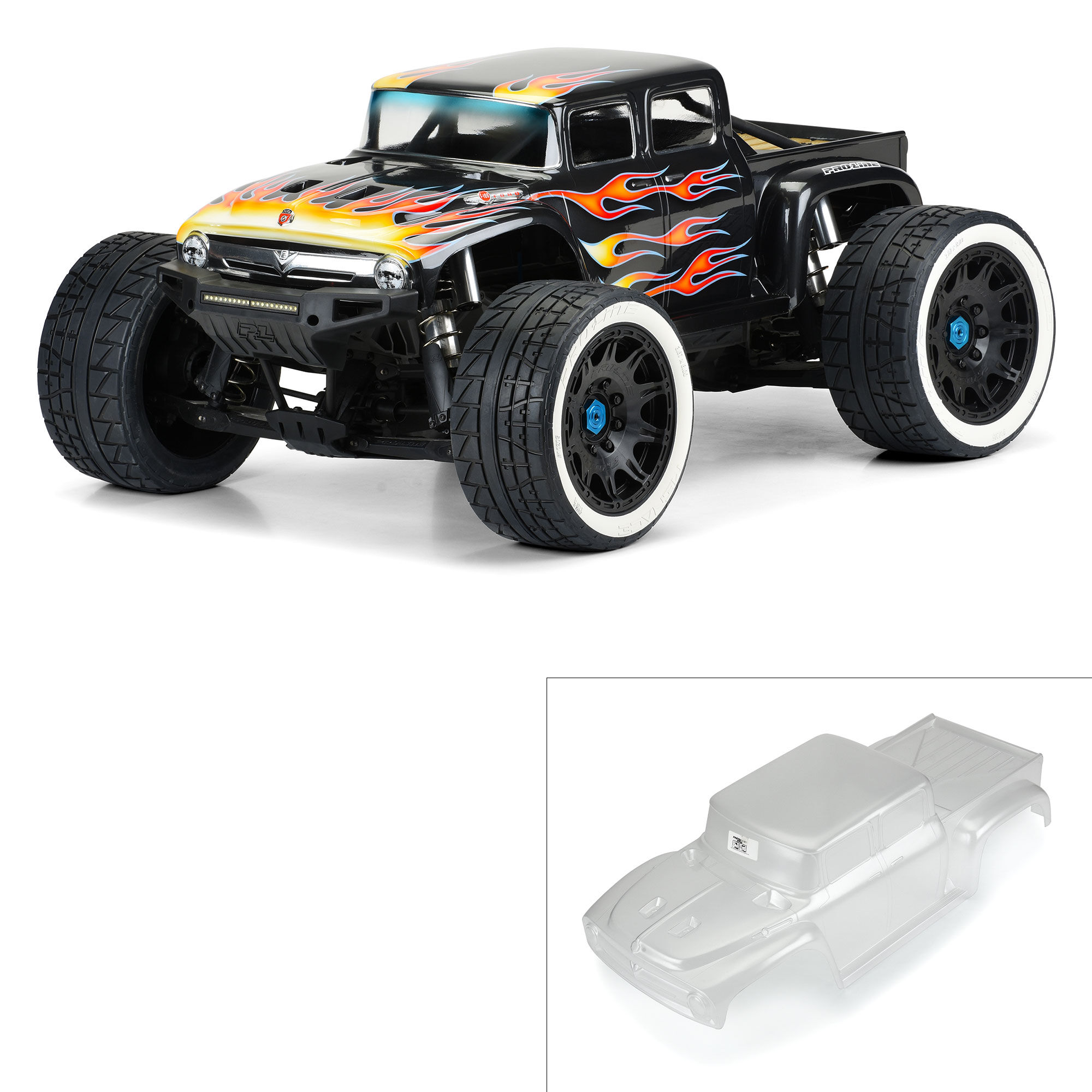 Pro-Line Racing 1/5 Pre-Cut 1956 Ford F-100 Clear Body: X-MAXX