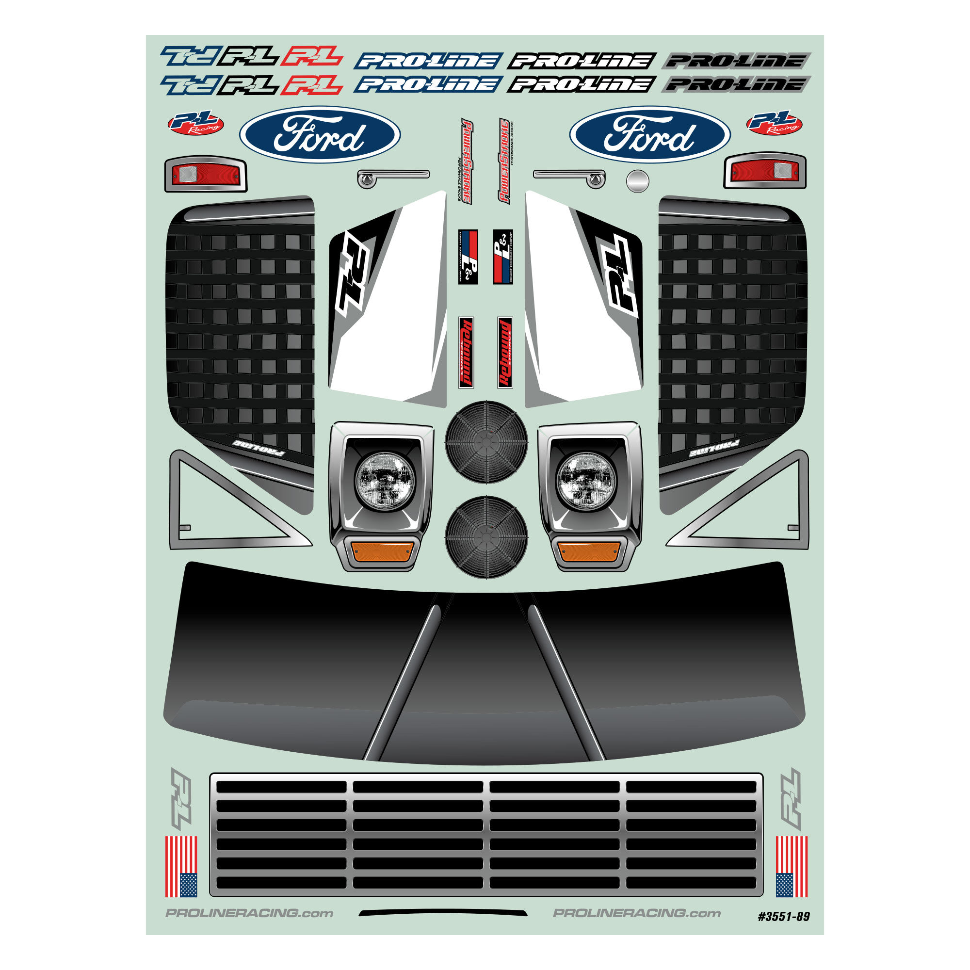 Pro-Line Racing 1/10 Pre-Cut 1967 Ford F-100 Race Truck Clear Body: Short Course