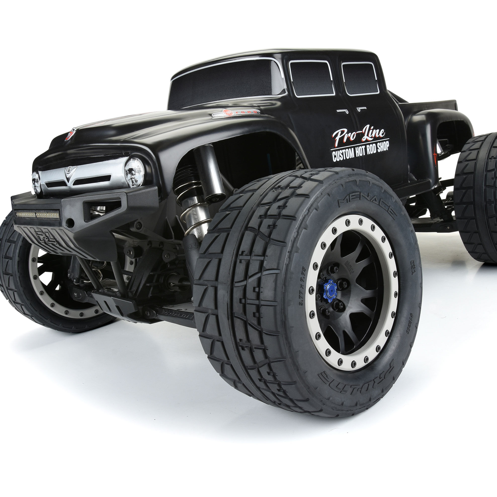 Pro-Line Racing 1/5 Menace HP BELTED Pro-Loc F/R X-MAXX MTD 24mm Blk/Gry Impulse (2)