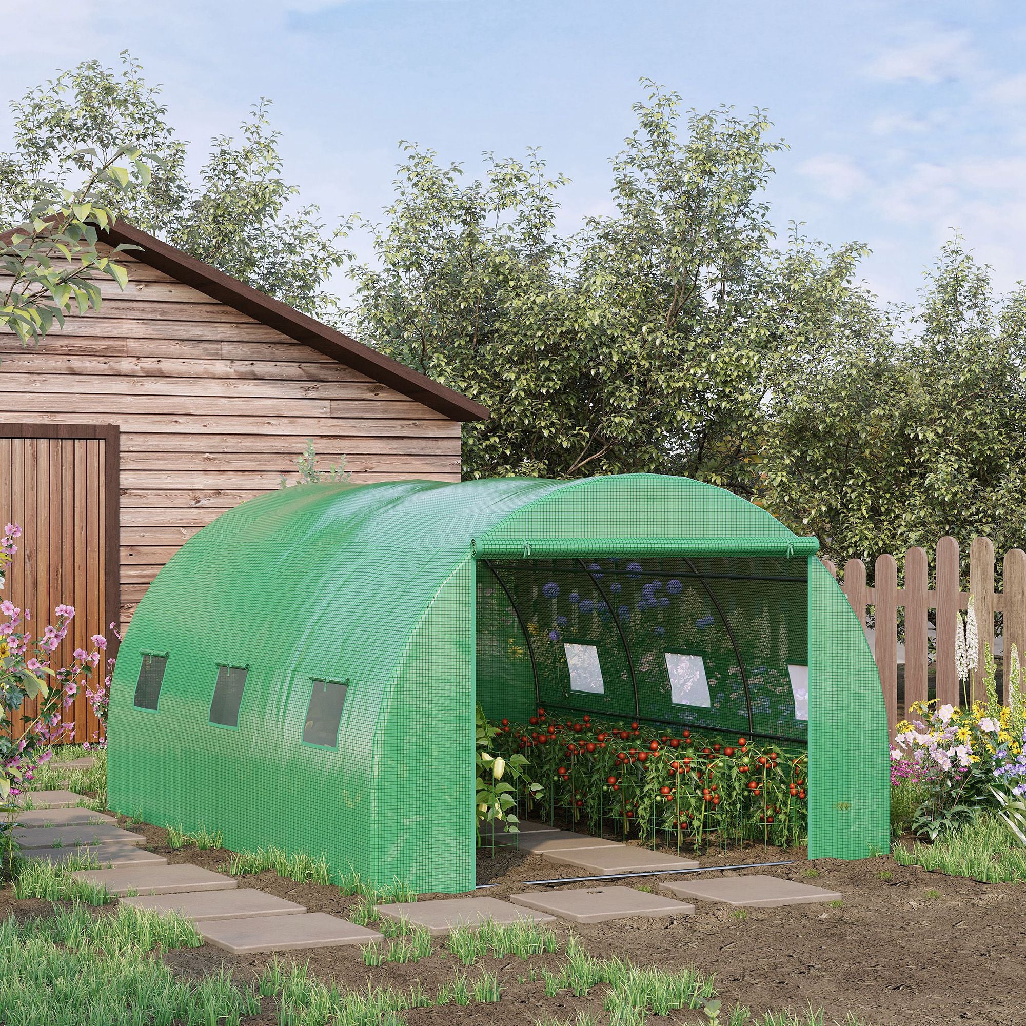 Outsunny Walk-in Tunnel Greenhouse