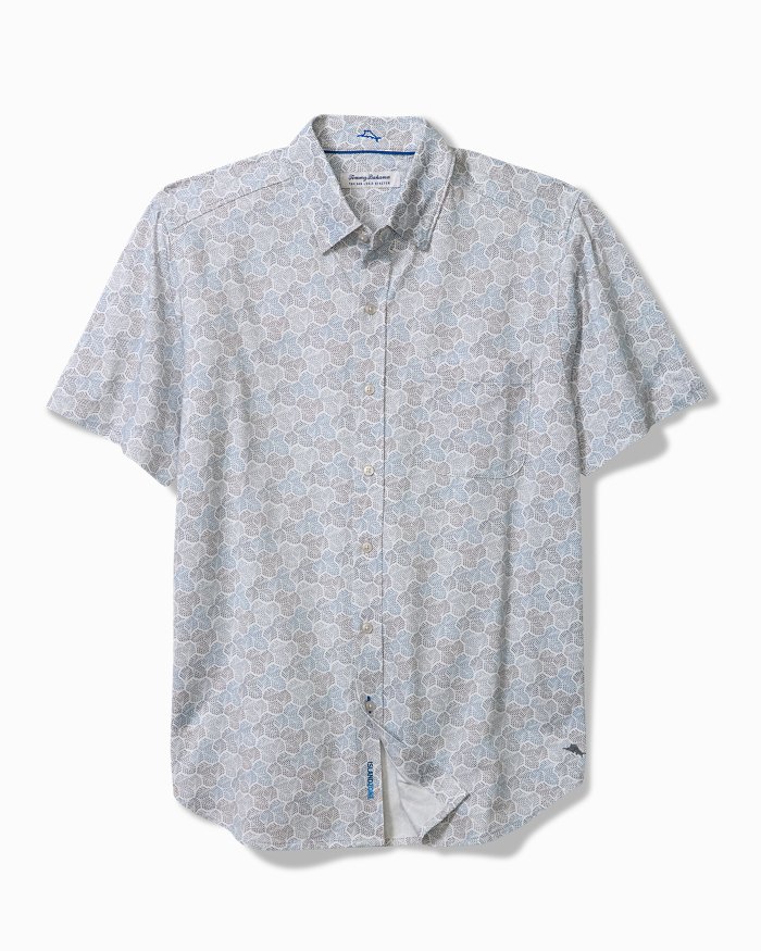 Tommy Bahama San Lucio Tri Leaf Geo Stretch Knit Shirt