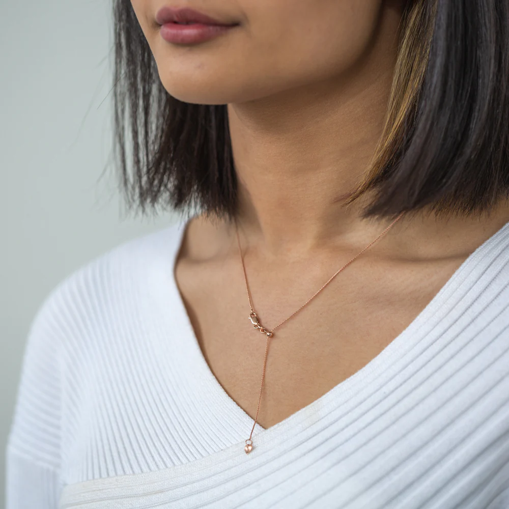 9ct Rose Gold Wheat Link Extender Chain 47cm