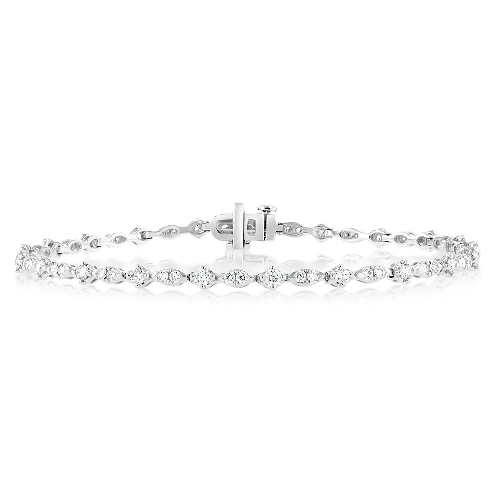 Luminesce Lab Grown 1.5 Carat Diamond Bracelet 9ct