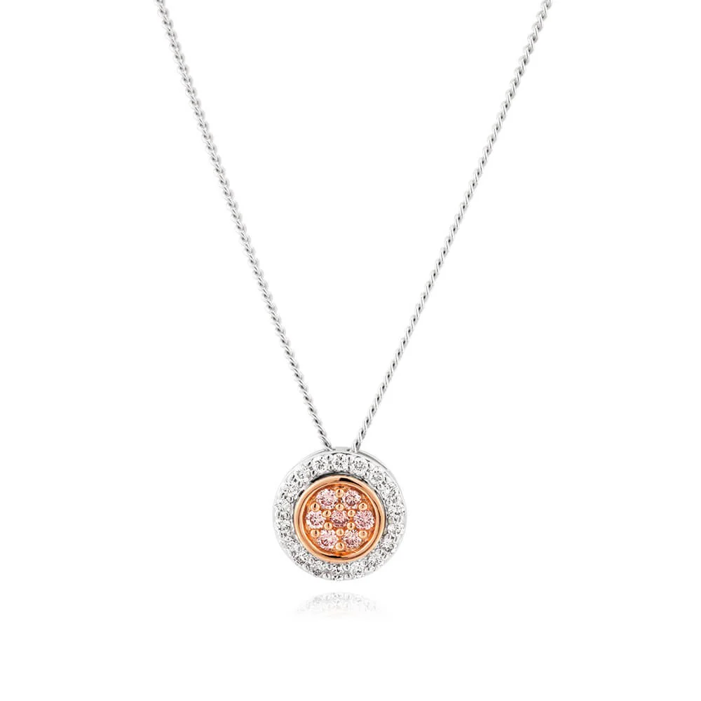 Pink Diamond 18ct White Gold 1/5 Carat Diamond Pendant