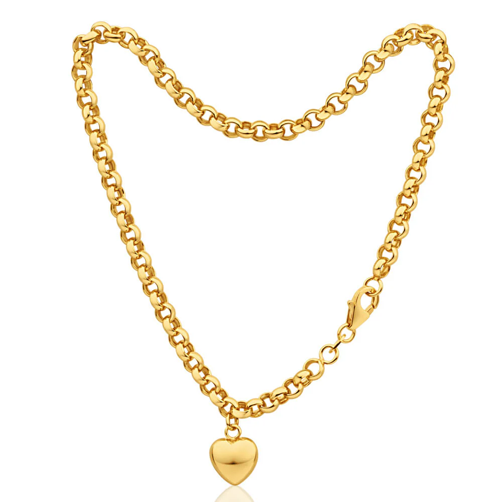 9ct Yellow Gold Belcher Anklet