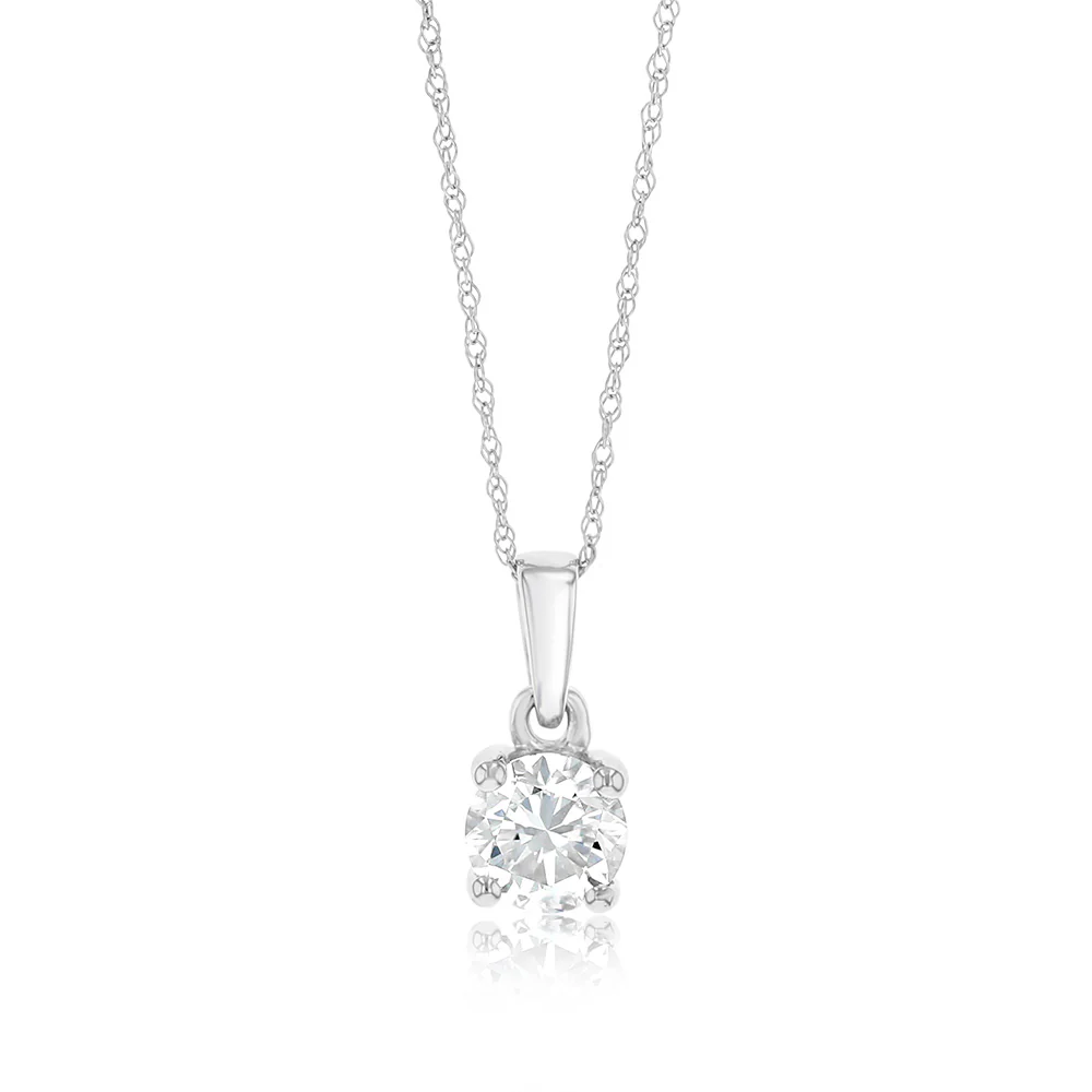 Luminesce Lab Grown 1 Carat Diamond Solitaire Pendant 9ct Gold