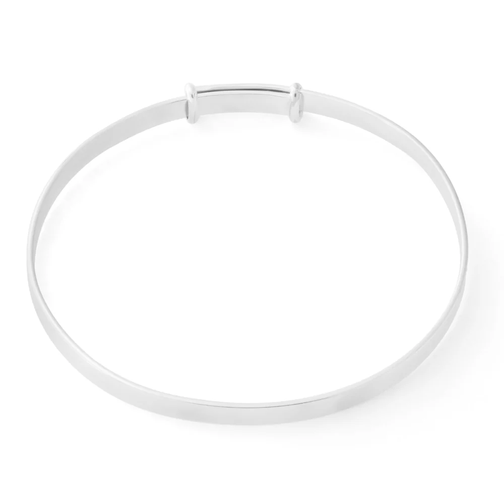 Sterling Silver 50mm Expandable Baby Bangle