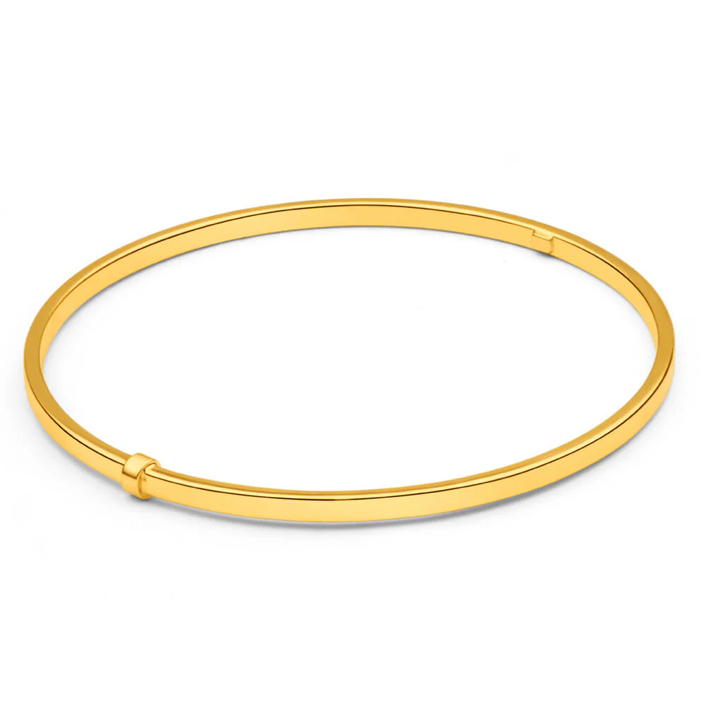9ct Yellow Gold Silver Filled Bangle
