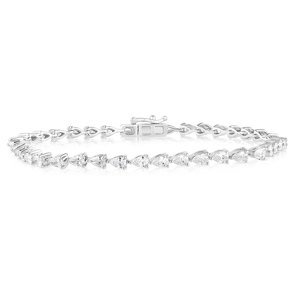 Luminesce Lab Grown 10ct White Gold Diamond Bracelet