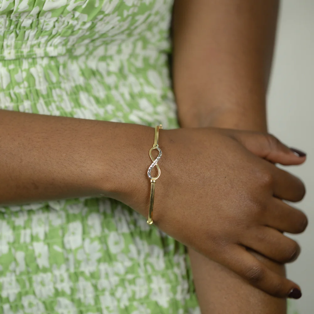 9ct Gold Bangle 65mm