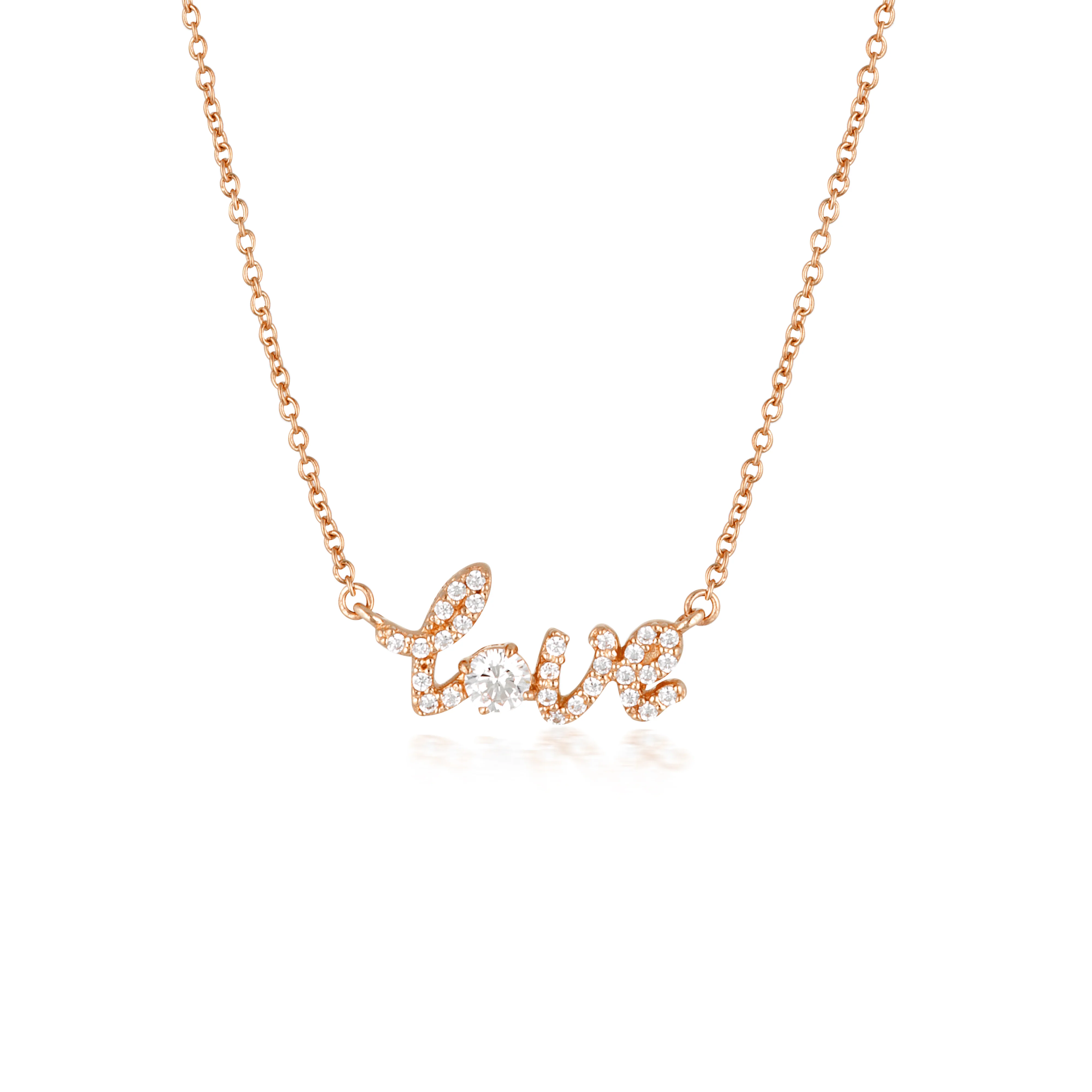 Georgini Noel Nights Rose Gold Plated Love Chain